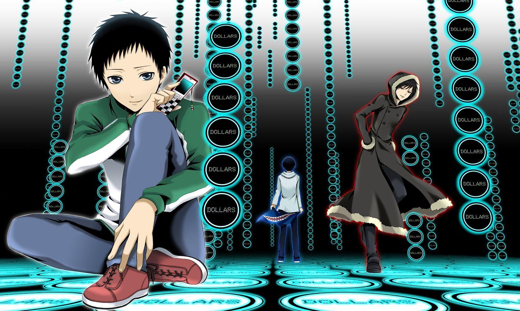 1672x1000 Durarara!! Mikado and Izaya. Durarara. Durarara and Anime