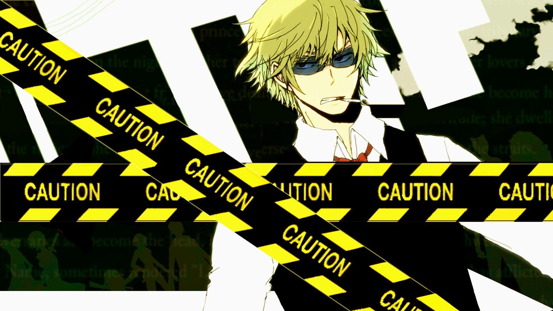 1920x1080 Download Wallpaper 1920x1080 durarara, heiwajima shizuo, guy, blond