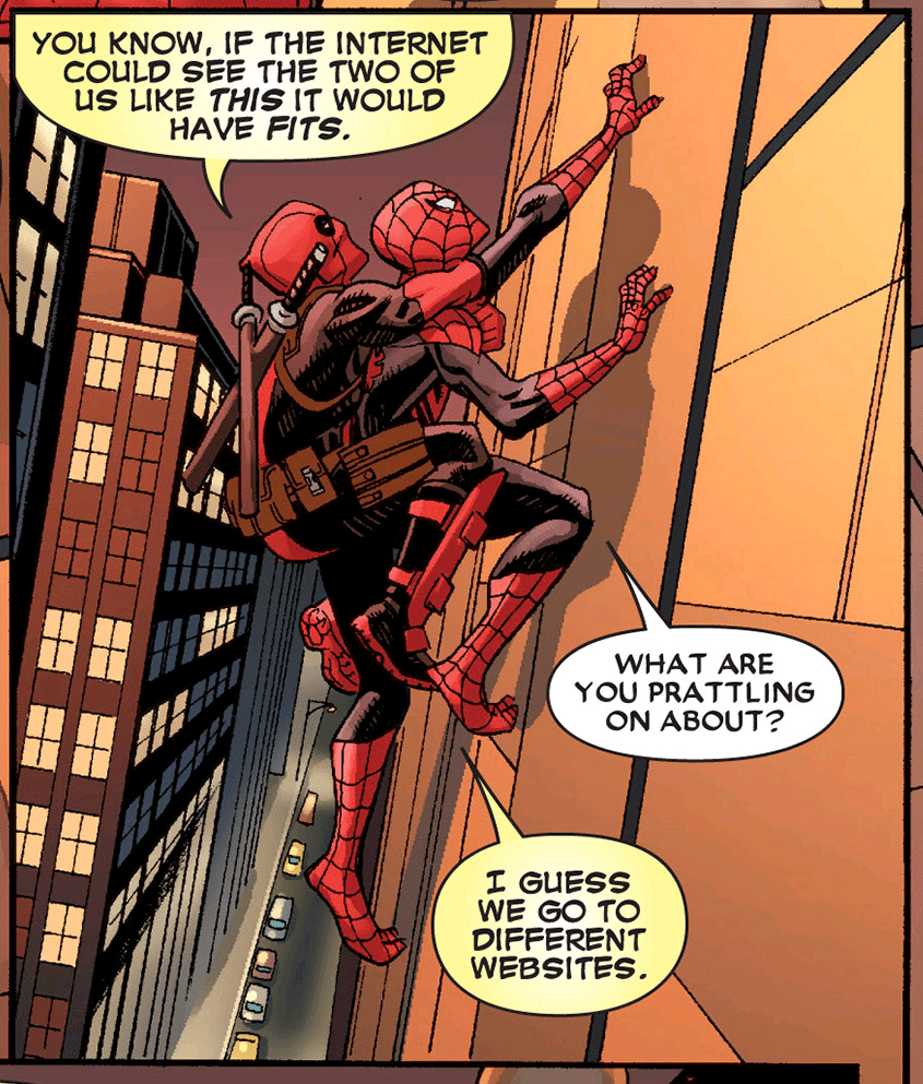 845x993 Deadpool And Spider Man