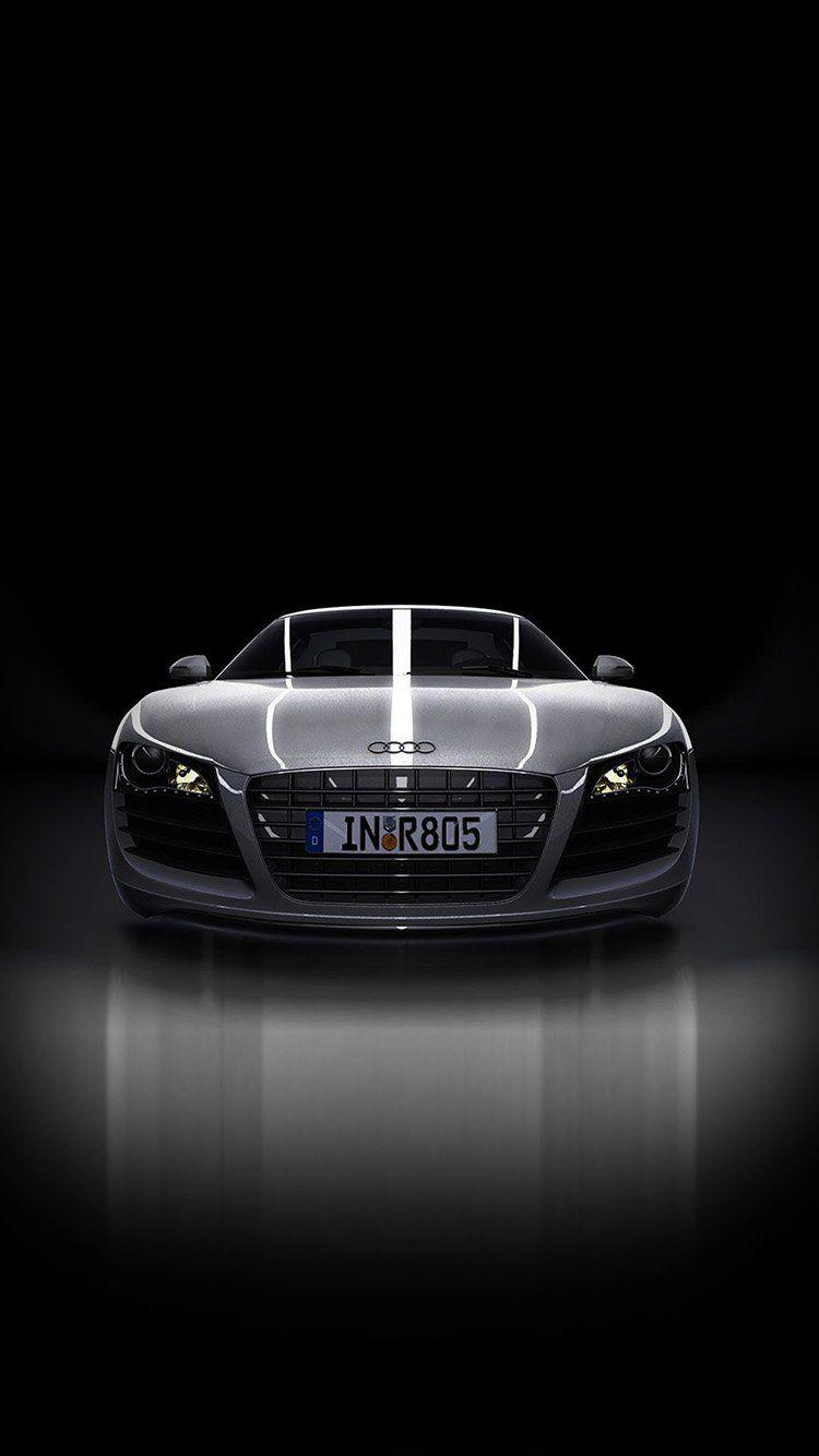 750x1334 Audi Supercar Dark Black Illustration Art