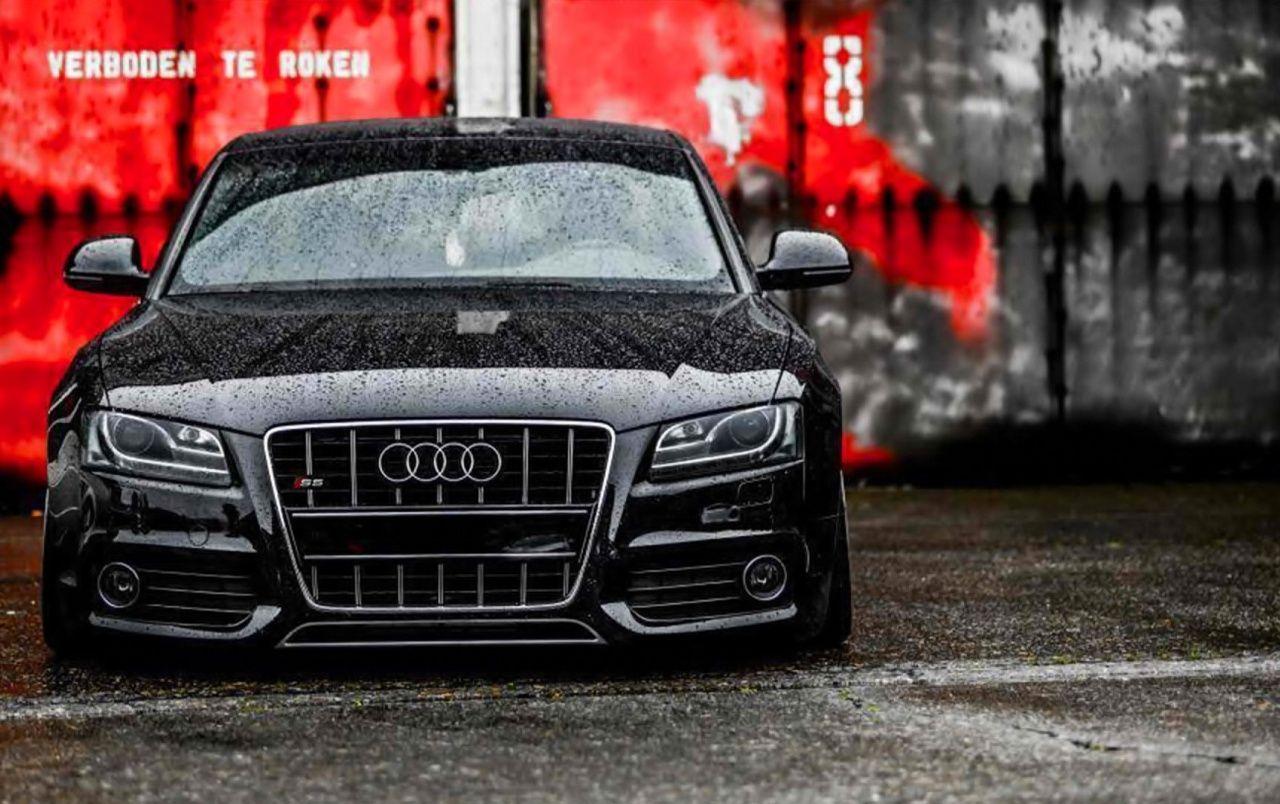 1280x804 Black Audi S5 in the Rain wallpaper. Black Audi S5 in the Rain