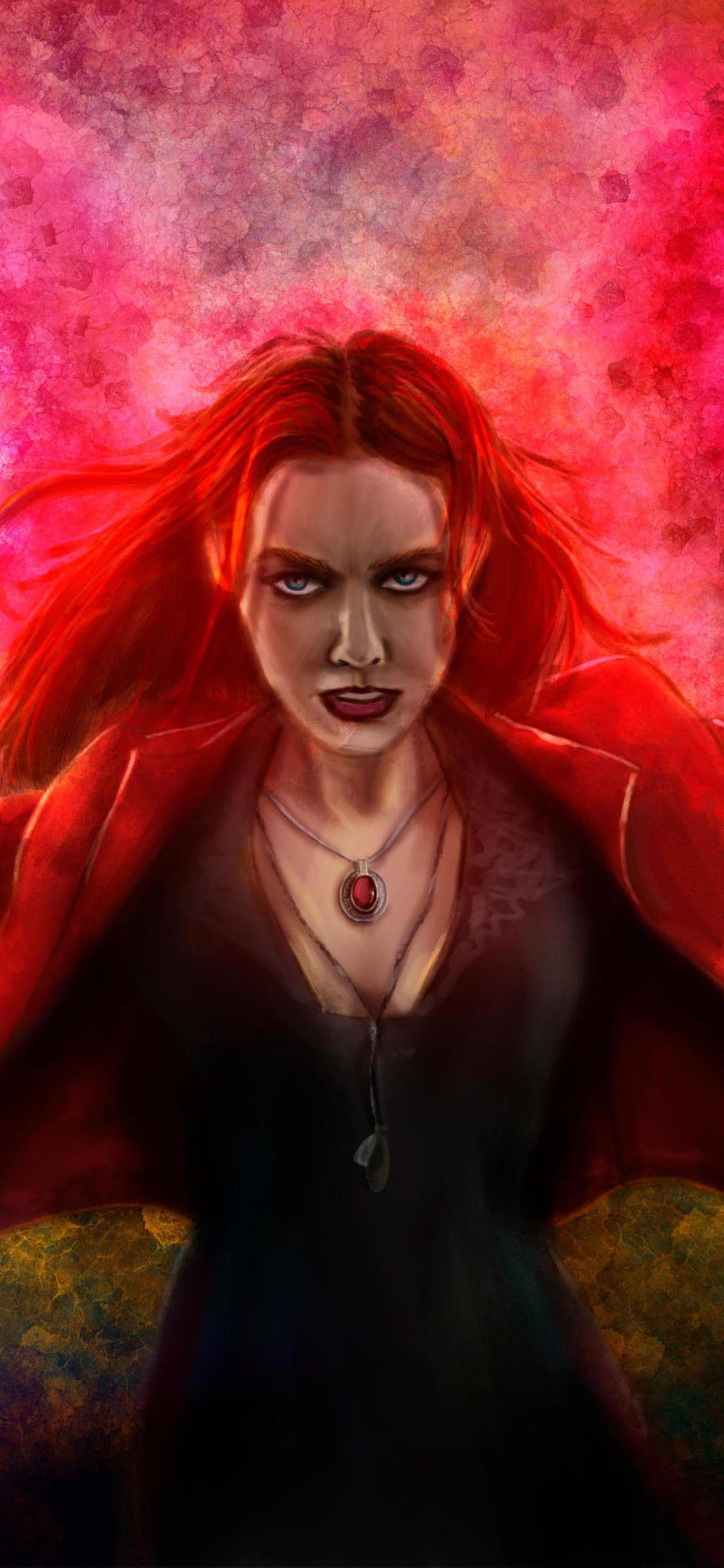 Cute Scarlet Witch iPhone Wallpaper  Desenho dos vingadores Heróis  marvel Vingadores