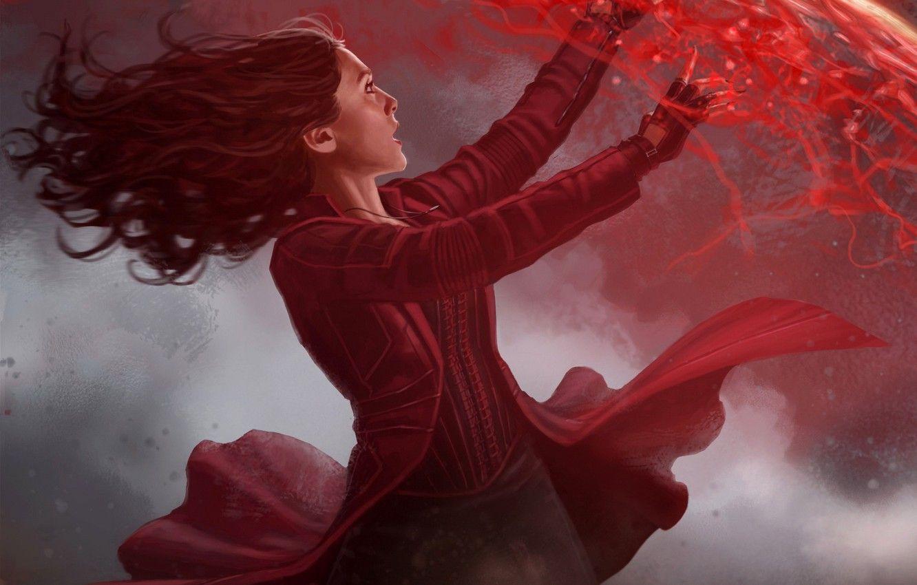 Scarlet Witch Art Wallpapers Top Free Scarlet Witch Art Backgrounds Wallpaperaccess