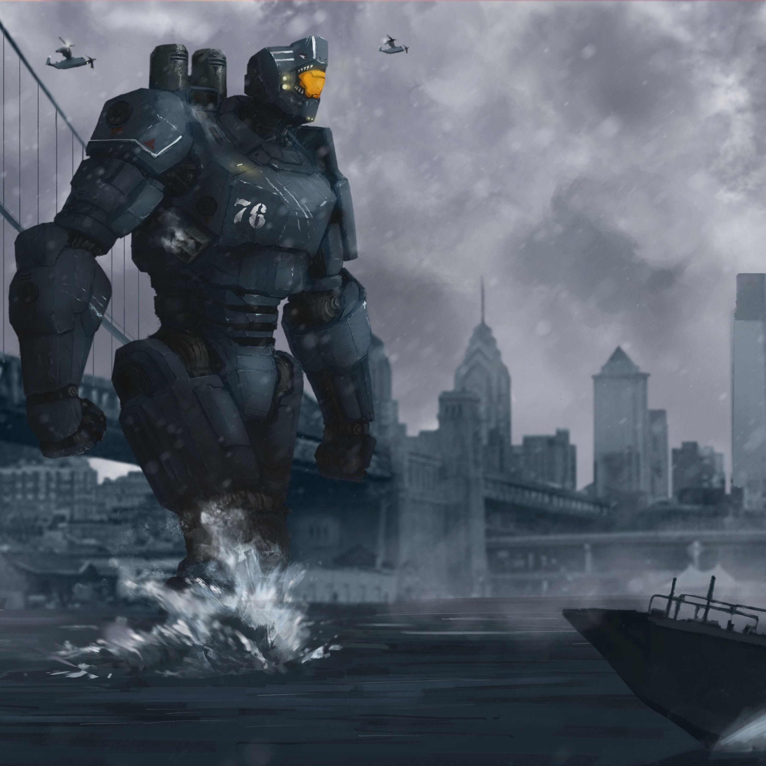 2932x2932 Scifi Futuristic Robot iPad Pro Retina Display HD