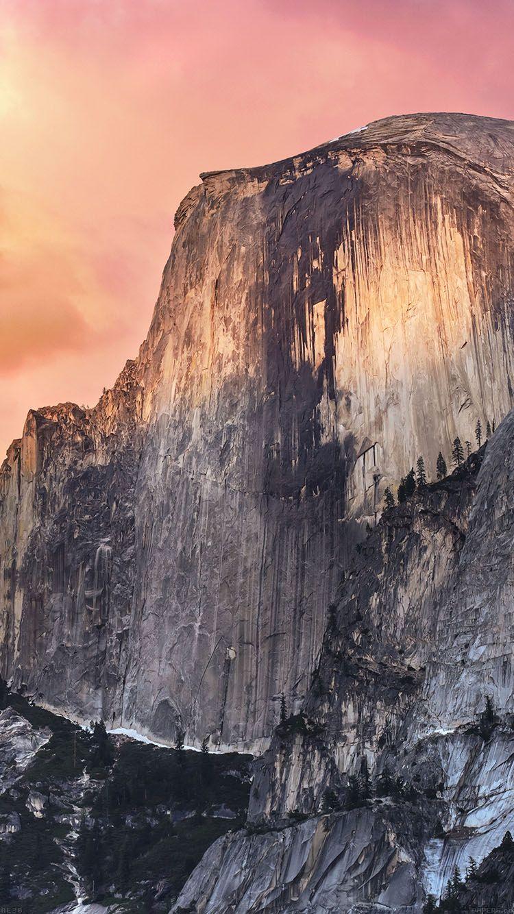 Winter Sunrise in Yosemite iPhone X Wallpapers Free Download