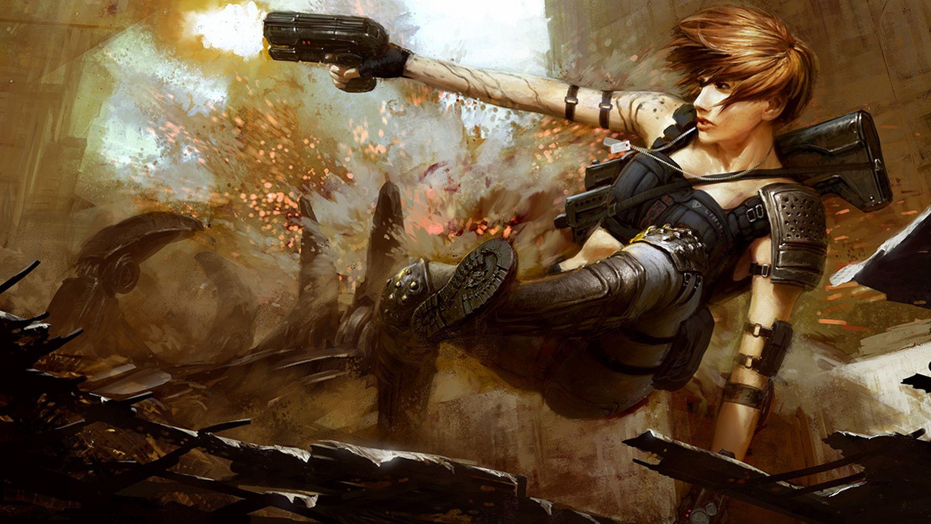 1920x1080 Women Warrior Wallpaper