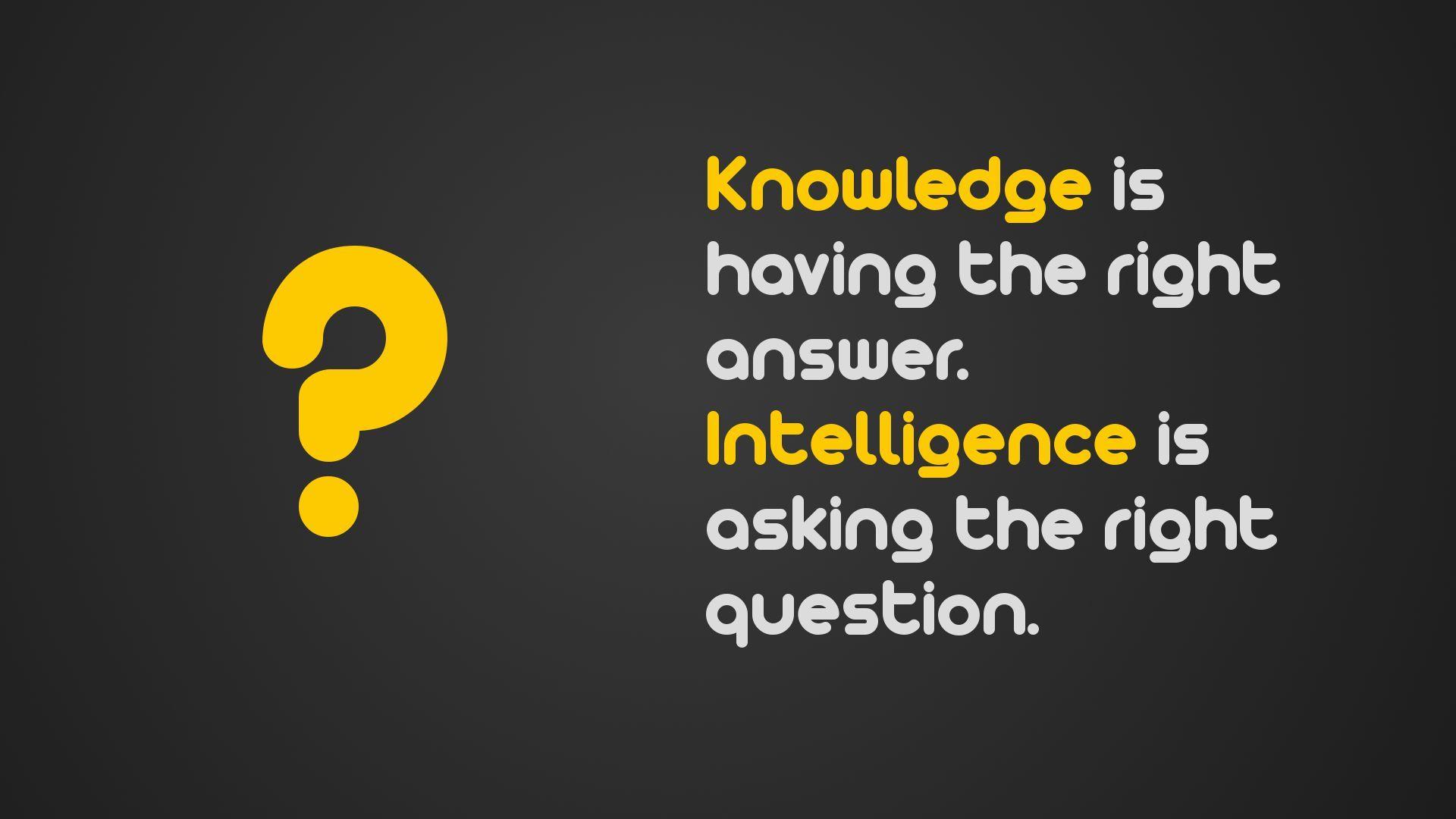 1920x1080 Intelligence vs. Knowledge HD Wallpaper FullHDWpp