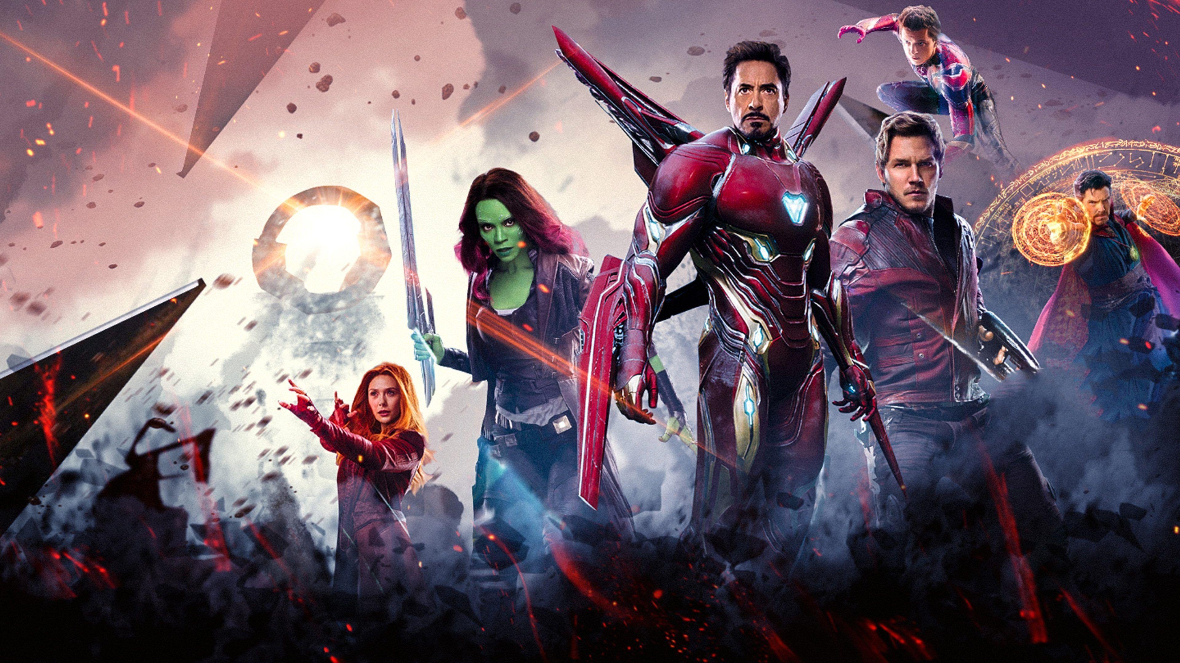 3840x2160 Super Heroes in Avengers Infinity War 4K Wallpaper