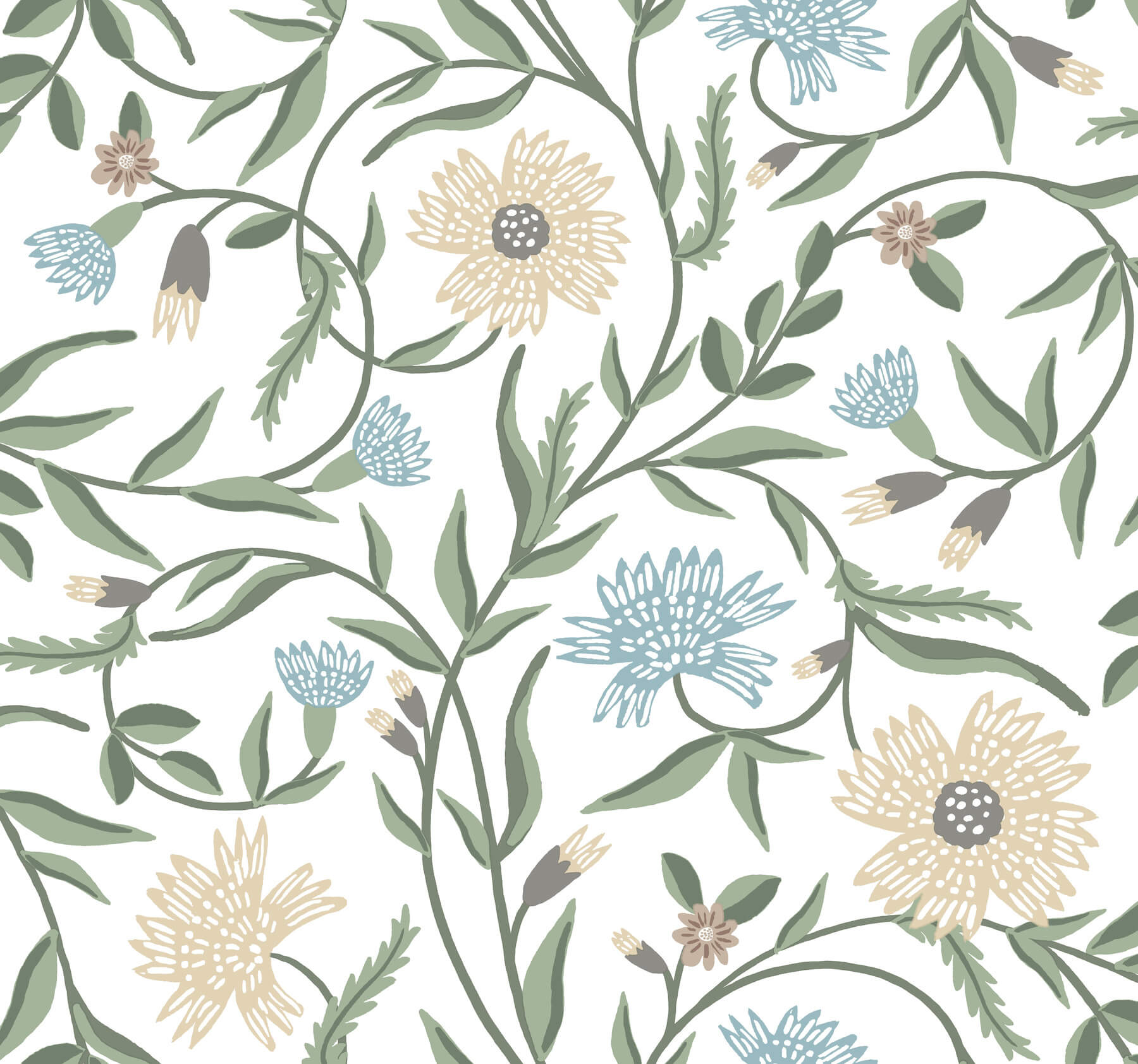 1800x1683 Rifle Paper Co. Aster Wallpaper