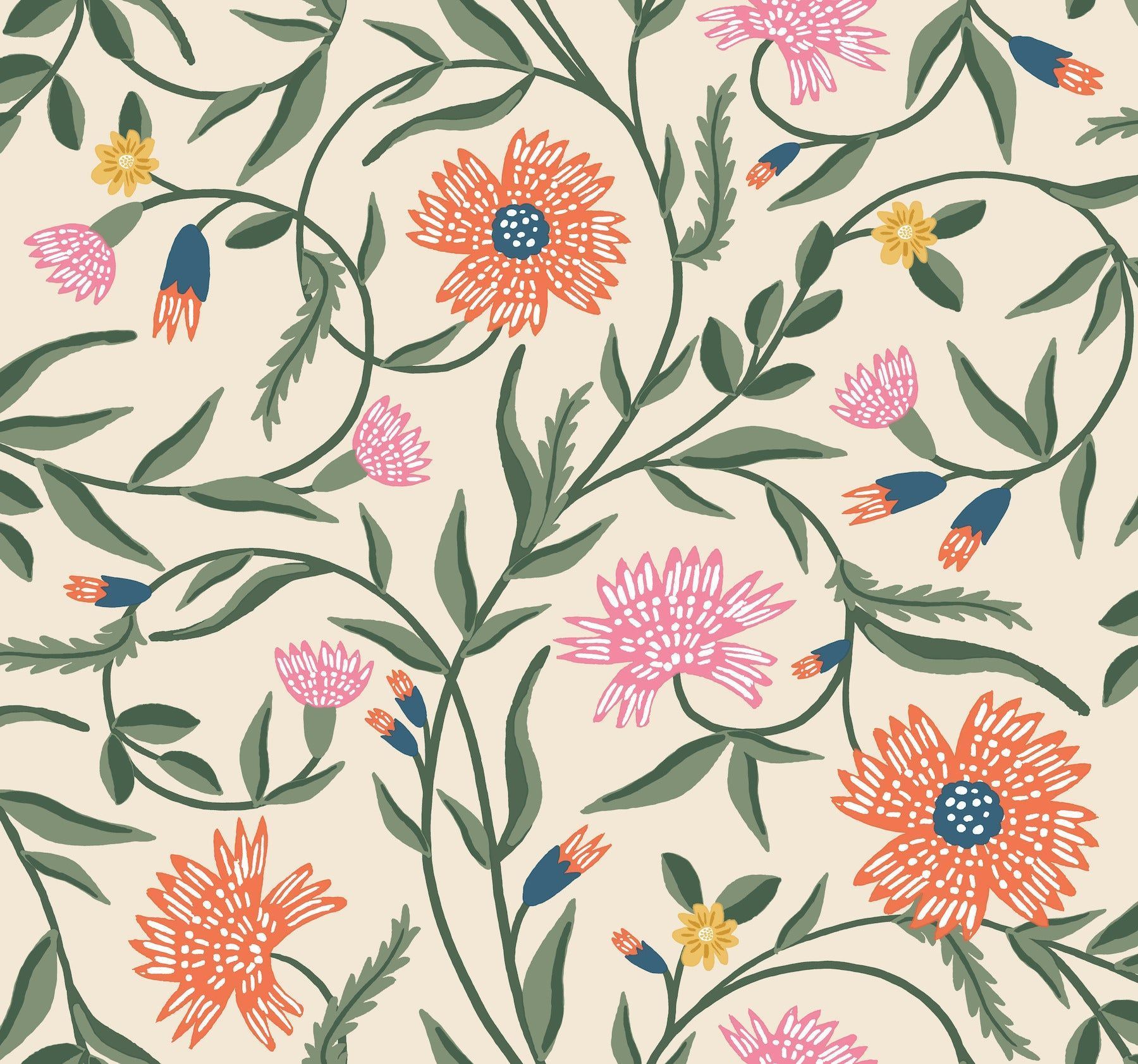 1800x1683 Rifle Paper Co. Aster Wallpaper