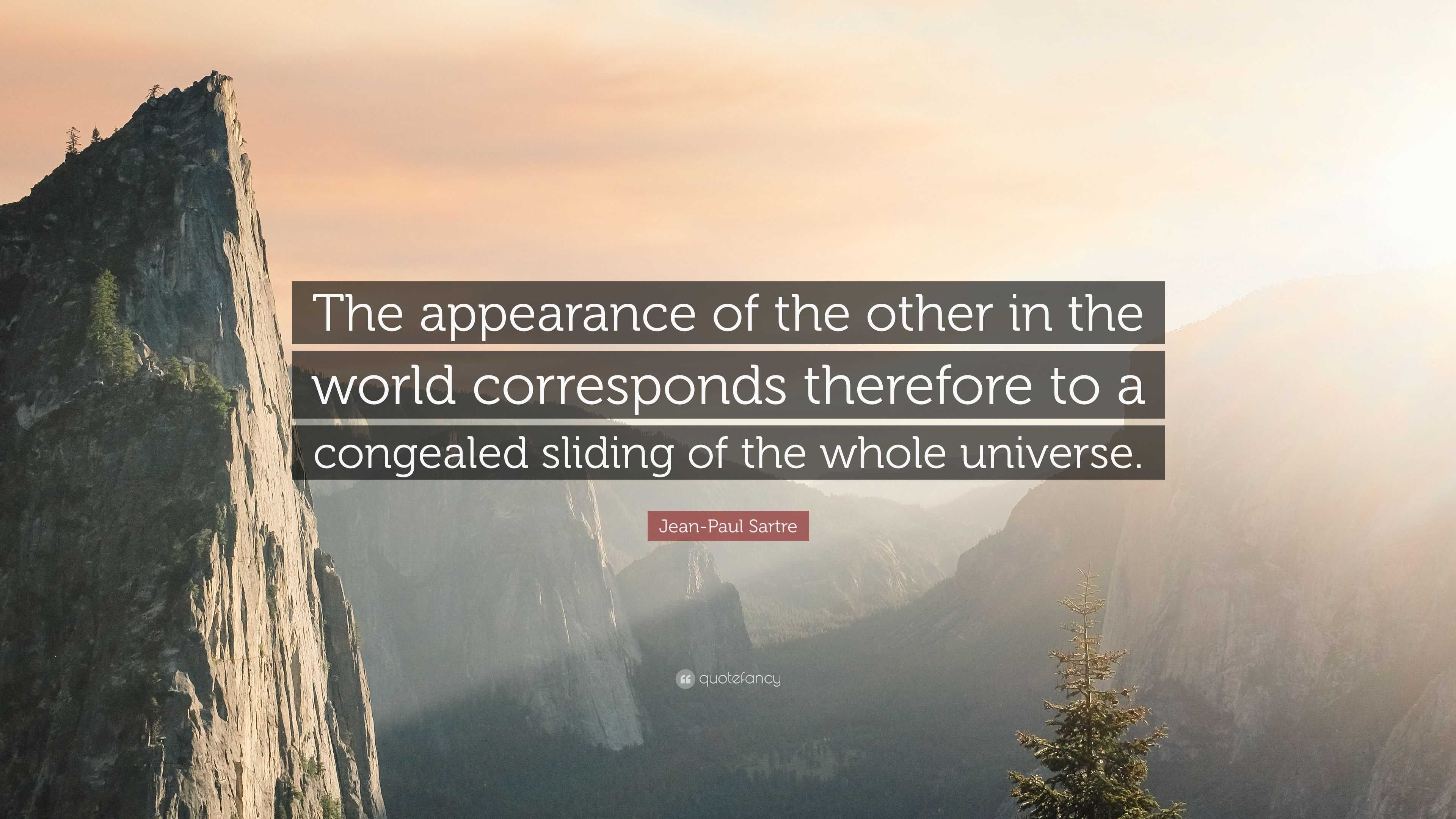 3840x2160 Jean Paul Sartre Quote: “The Appearance