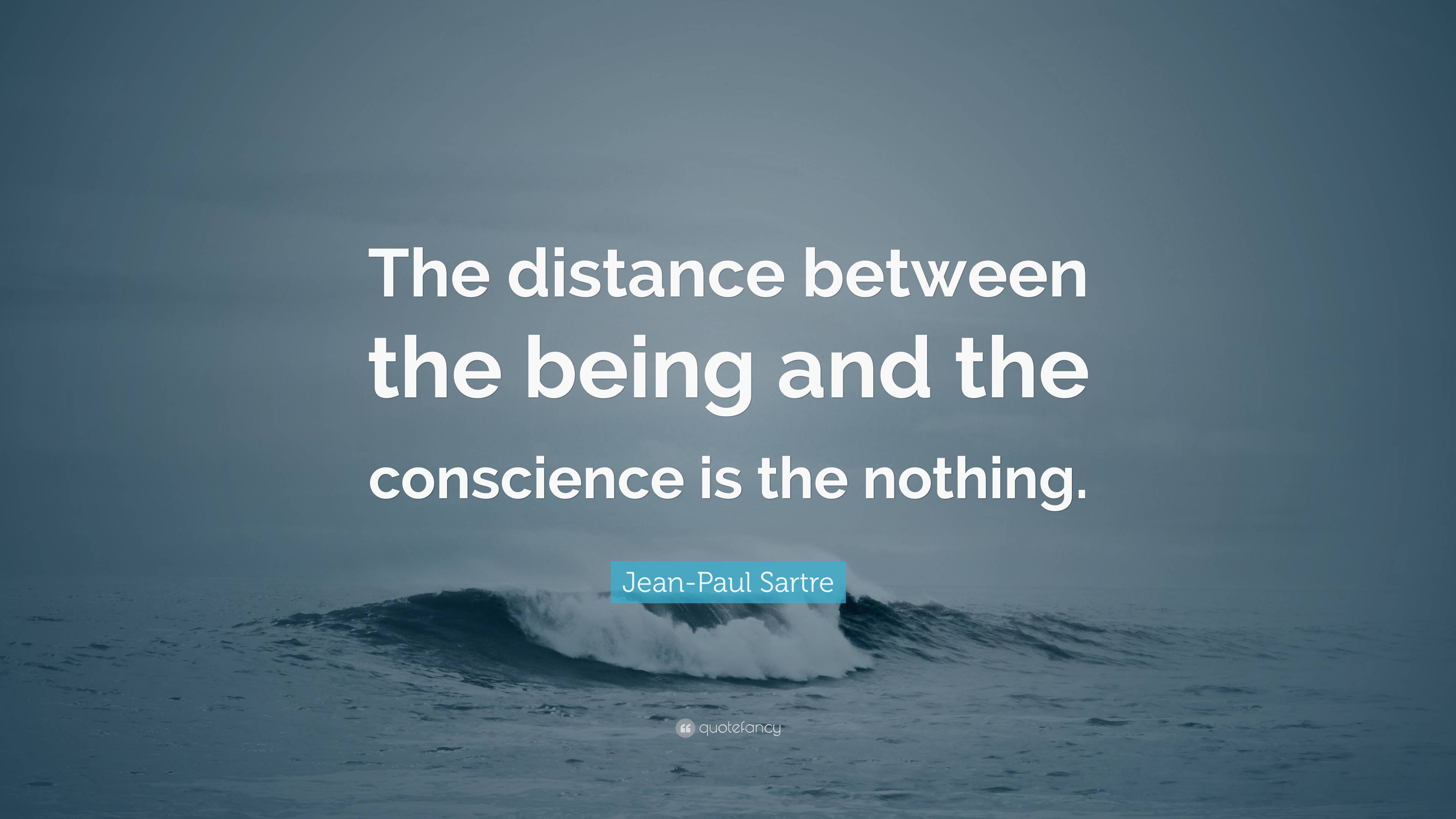 3840x2160 Jean Paul Sartre Quote: “The Distance