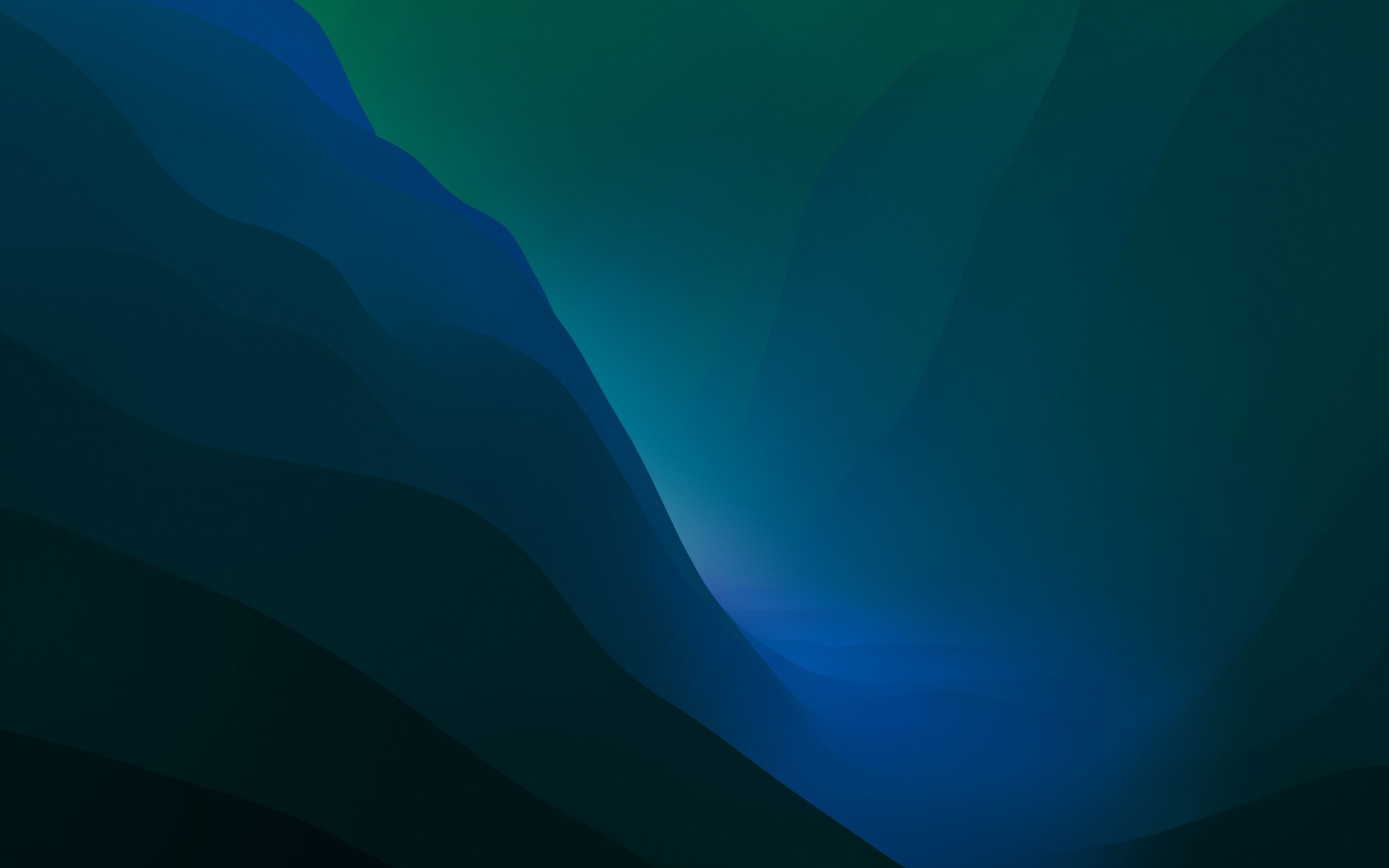 2880x1800 macOS Monterey Wallpaper 4K, Green