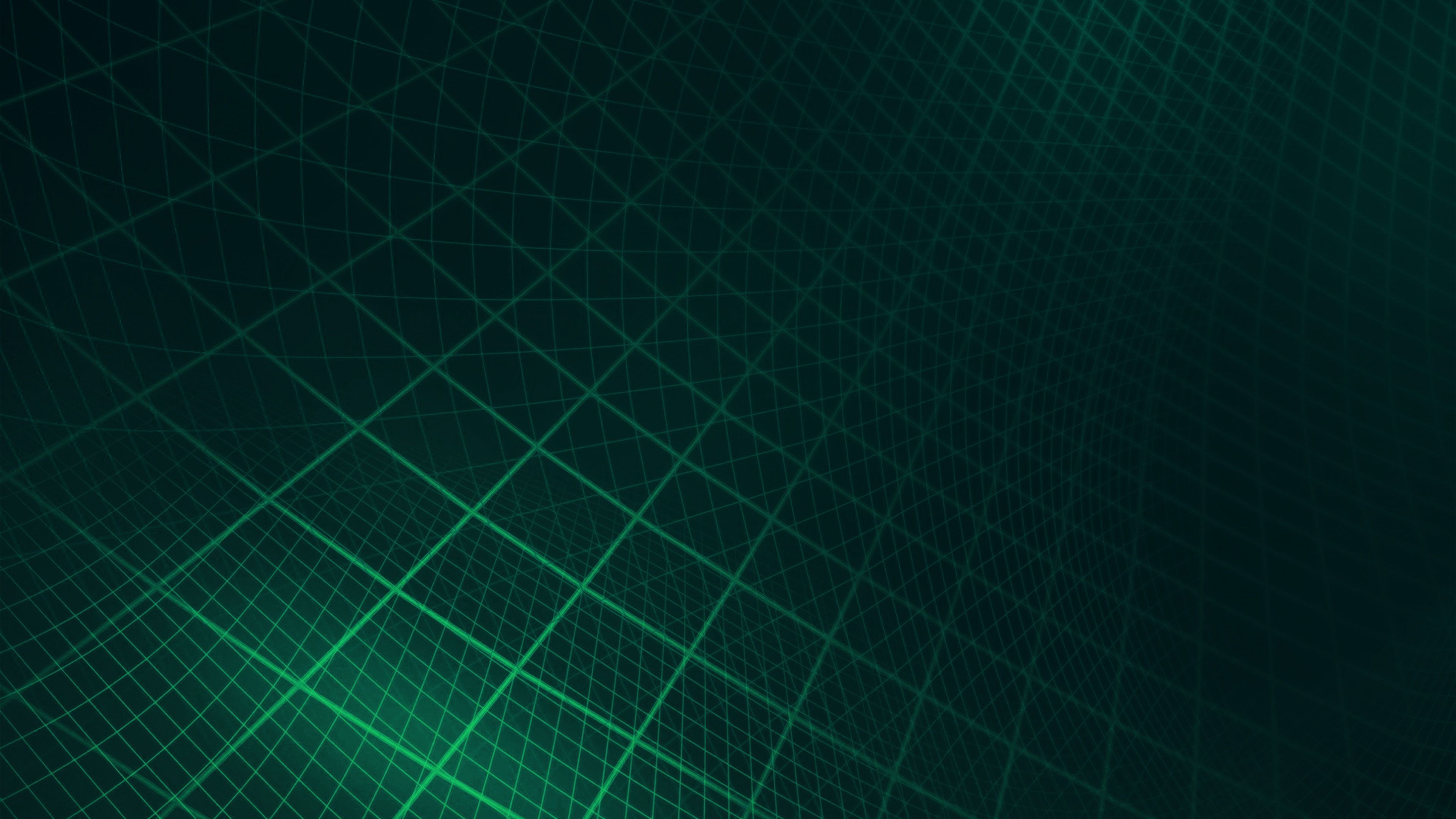 3840x2160 Abstract Line Digital Dark Green