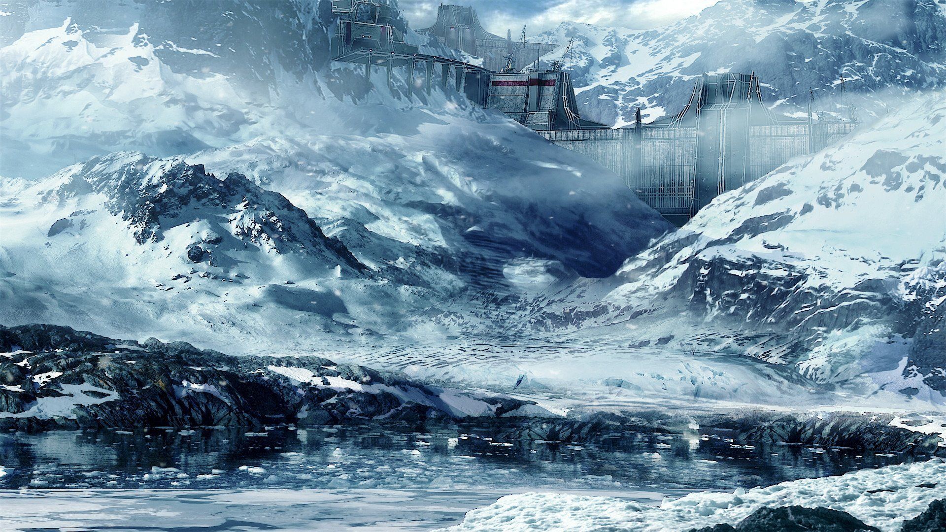 1920x1080 Download Snow Cold Castle Mountain