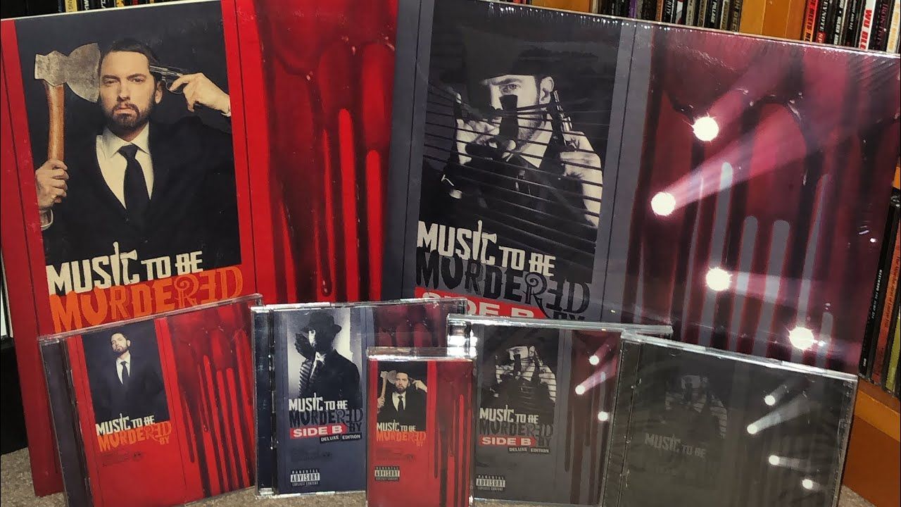 1280x720 Eminem Music To Be Murdered By collection & Side b Red Vinyl Unboxing