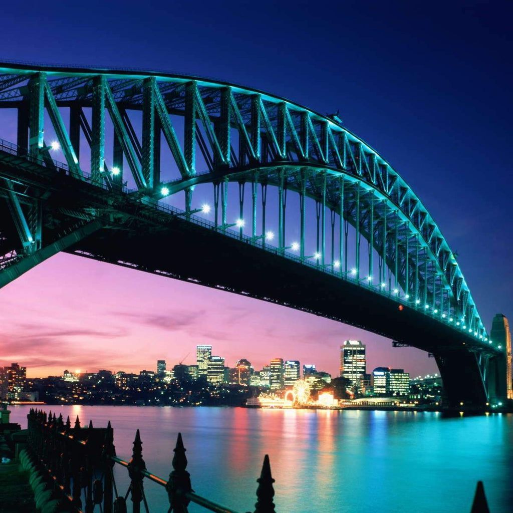 1024x1024 Sydney Harbour Bridge Wall Art. Canvas