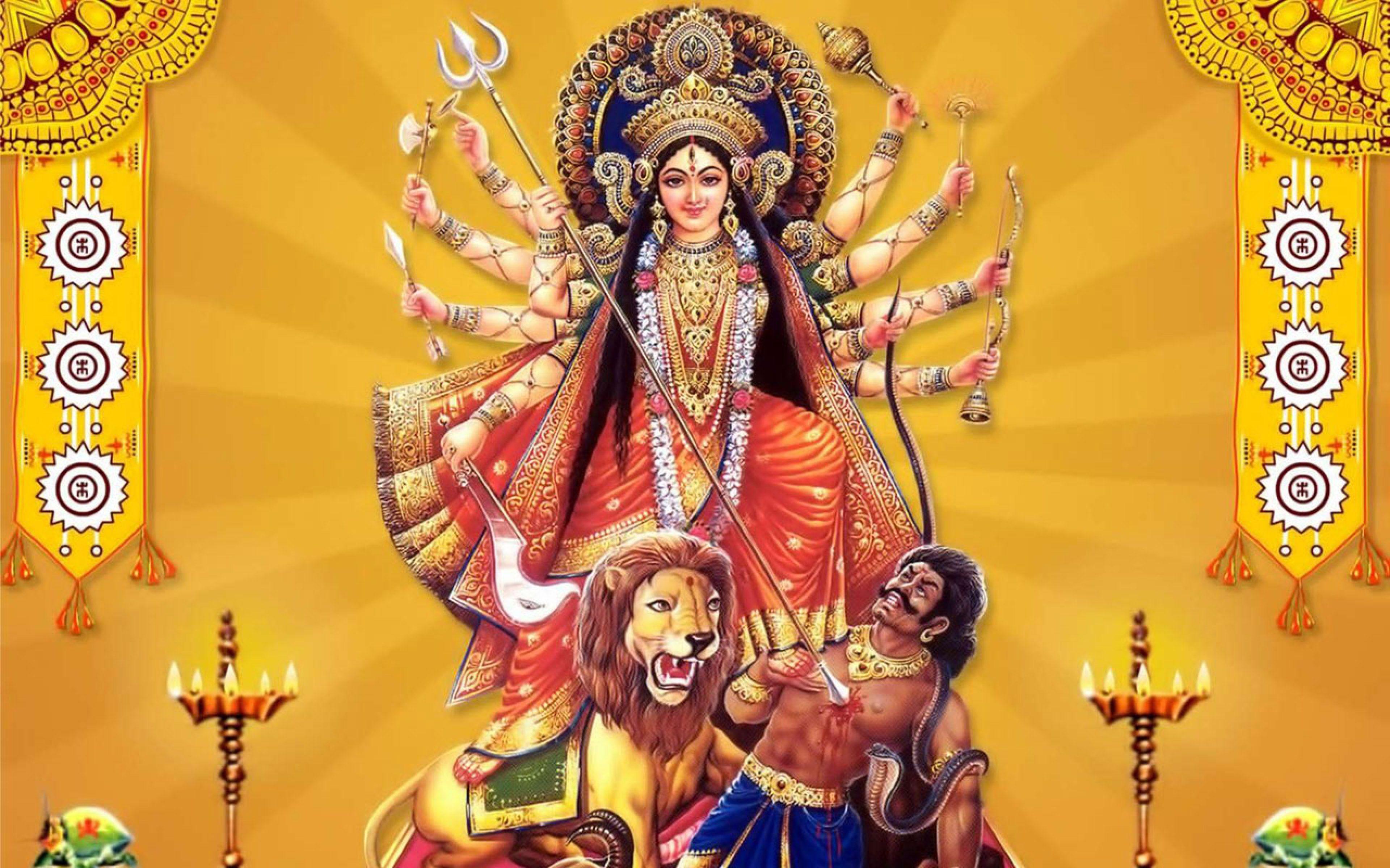 Durga Wallpapers  Top Free Durga Backgrounds  WallpaperAccess