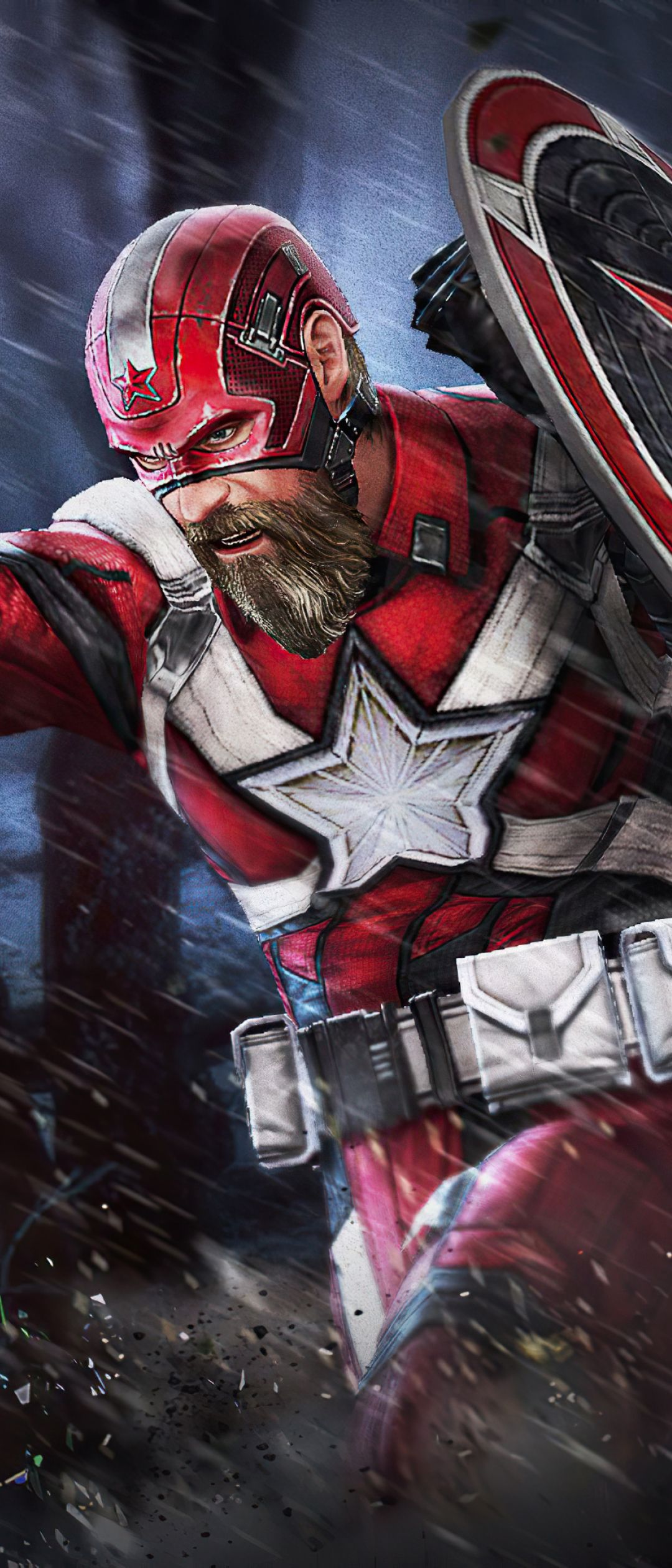 1080x2520 Resolution Red Guardian
