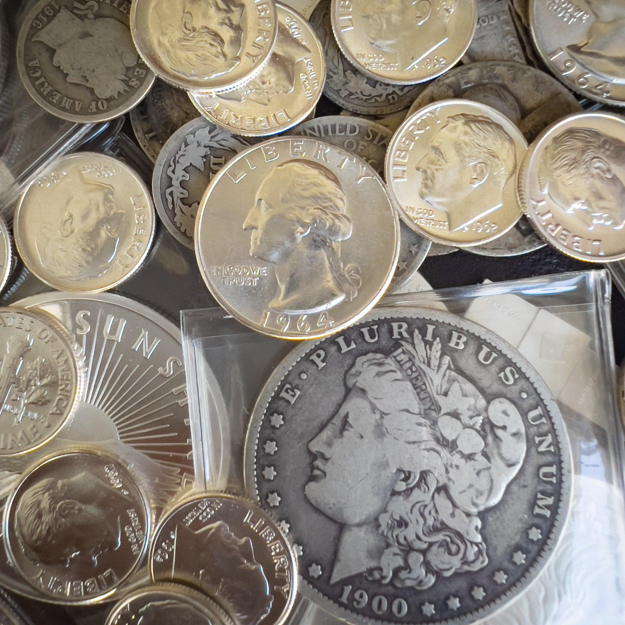 2000x2000 U.S. Silver Coin Hoard Vintage
