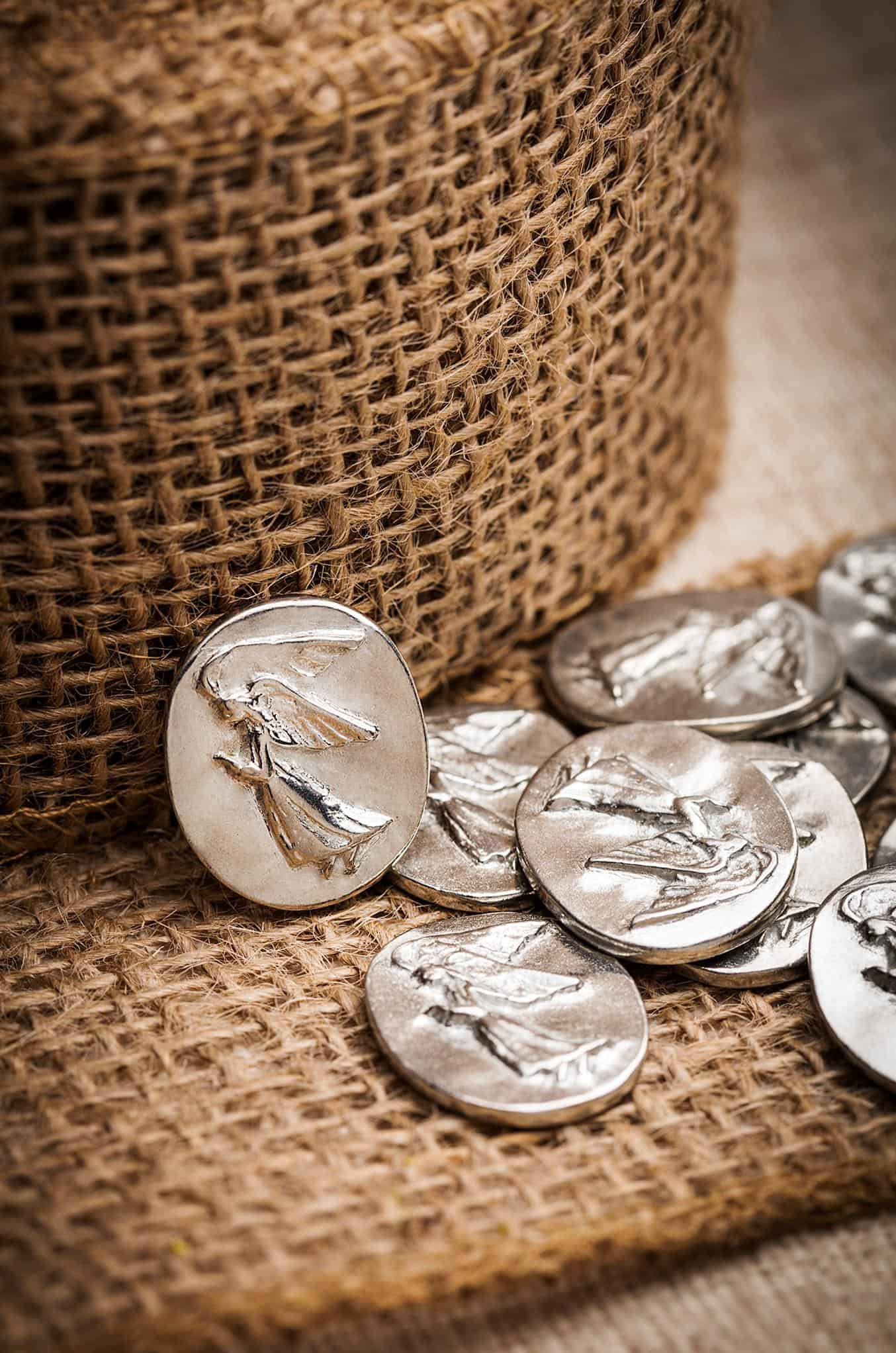 1354x2044 Pocket Angel Coin. Memorial favor