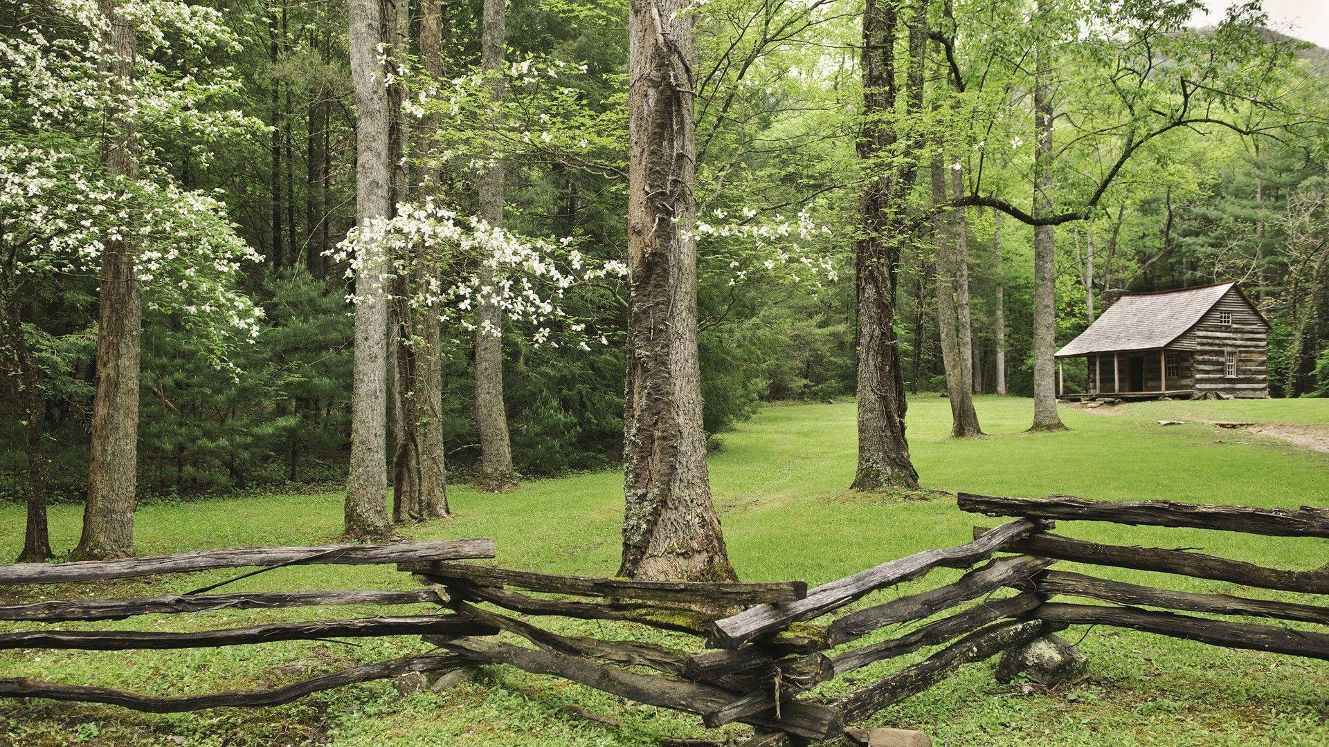 1920x1080 mountains, tennessee, cabin, National Park wallpaper