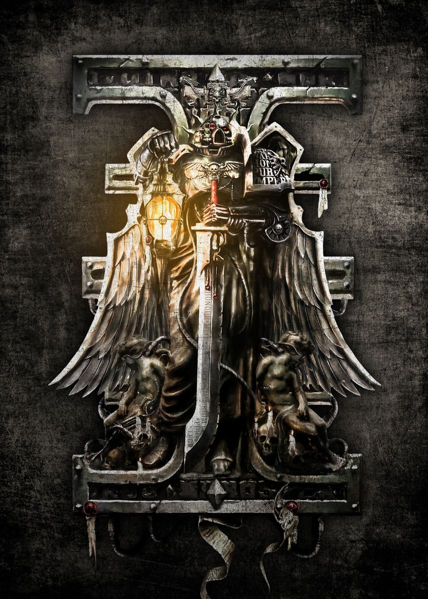 857x1200 Deathwatch 1' Poster, picture, metal
