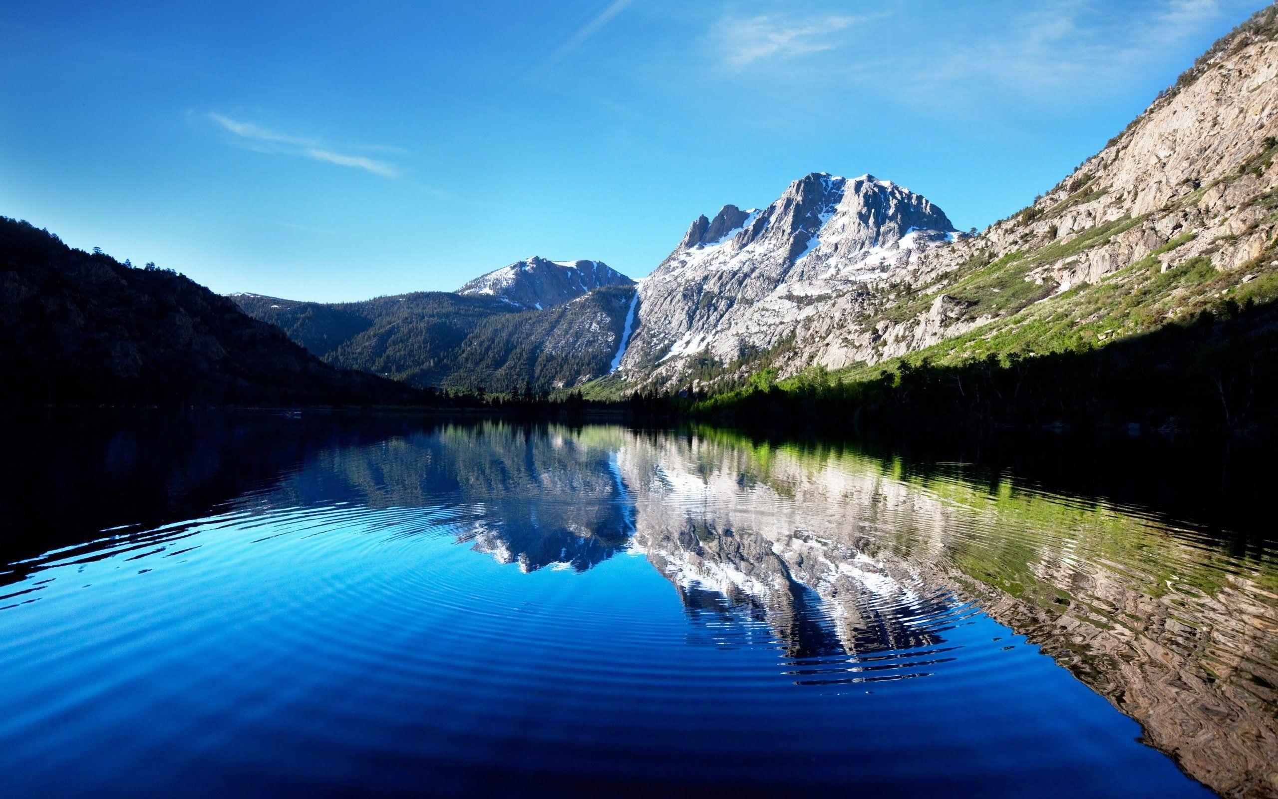 2560x1600 Evening At The Lake Wallpaper