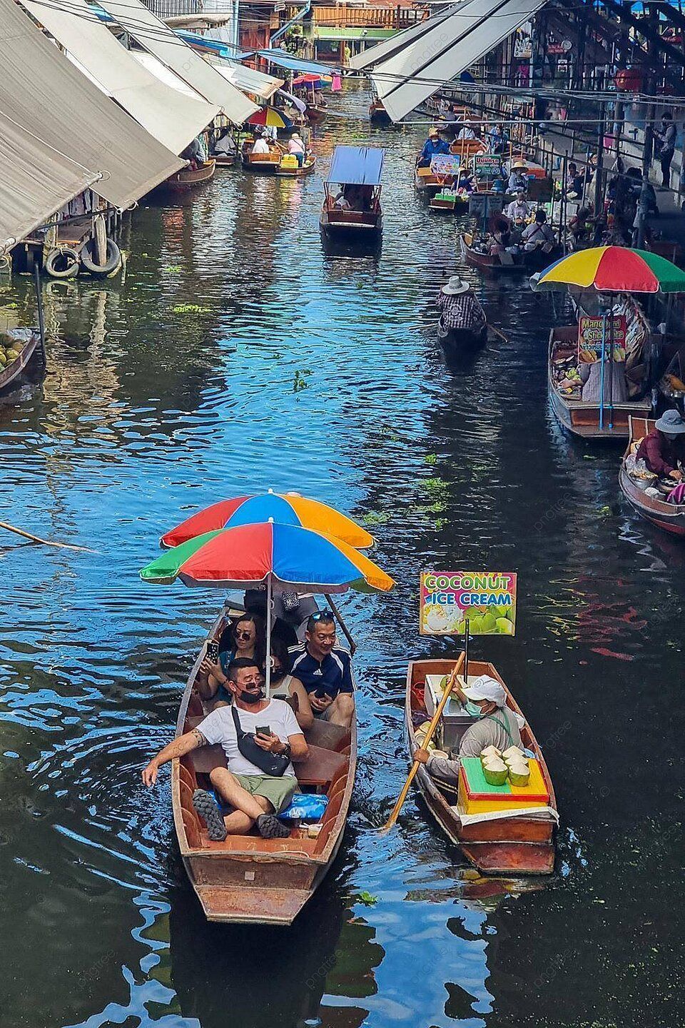 960x1440 Thailands Damnoen Saduak Floating