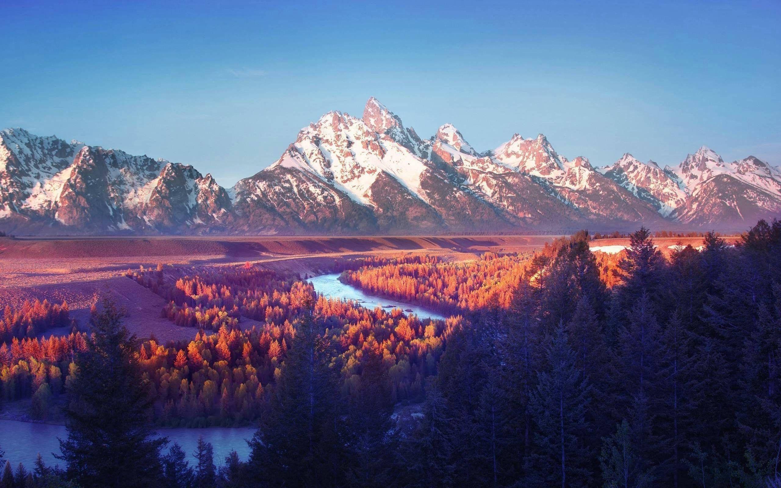 2560x1600 photography, Landscape, Nature, Water, River, Fall, Mountain