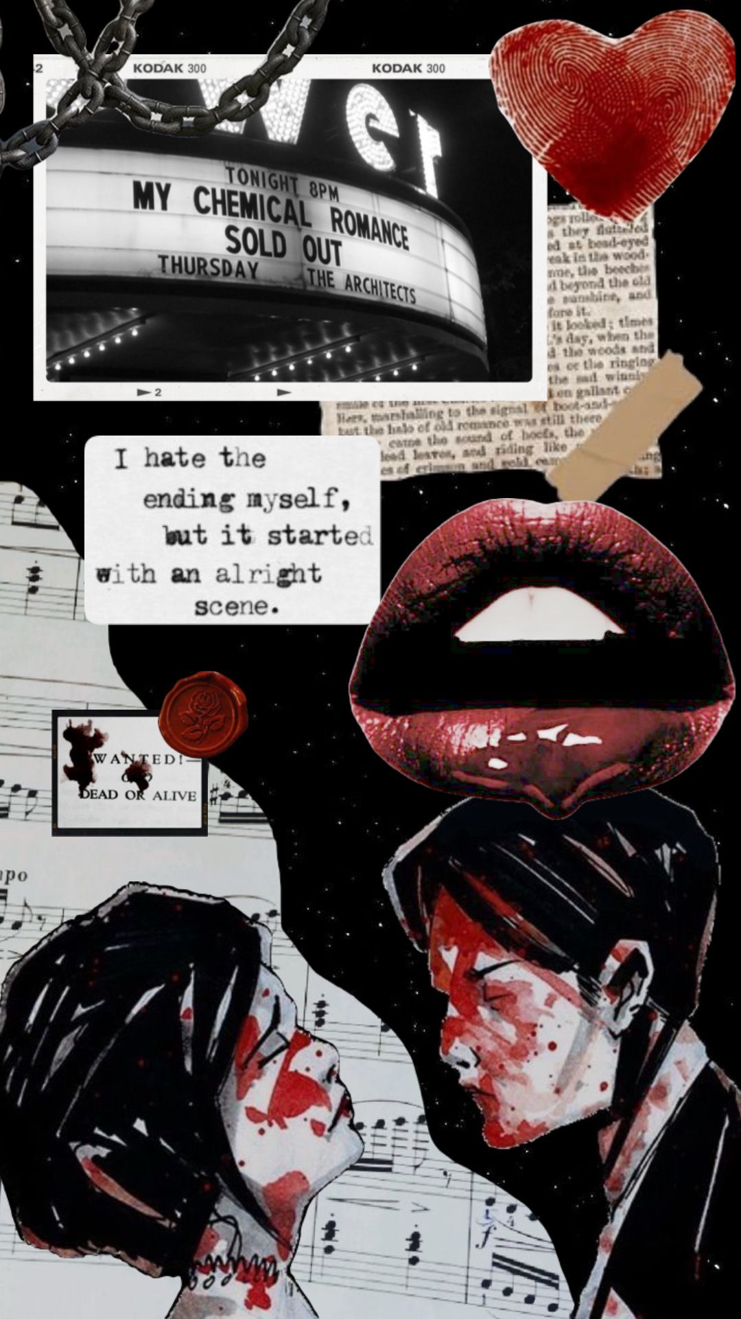 1080x1920 Shuffles my chemical romance