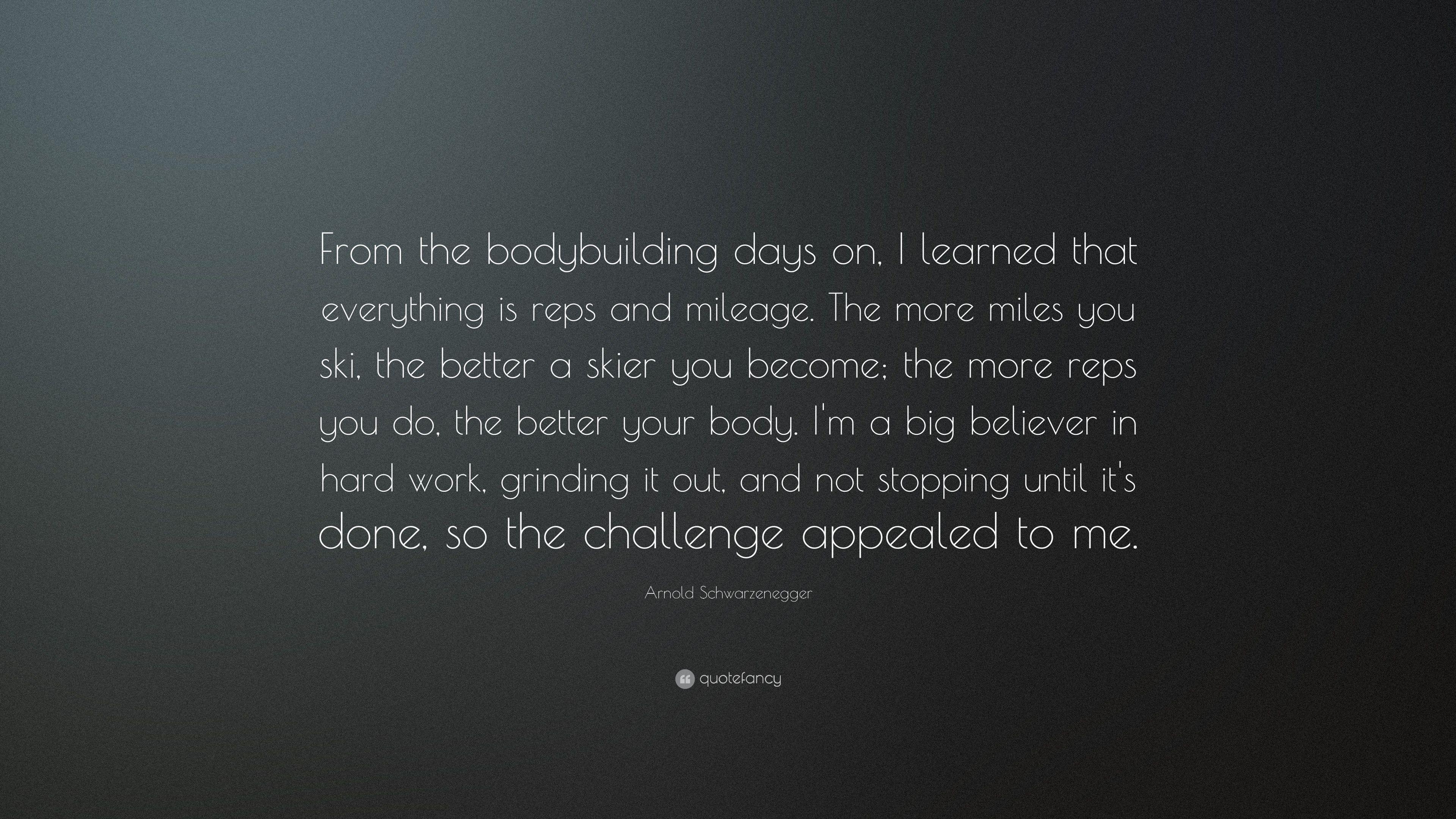 3840x2160 Arnold Schwarzenegger Quote: “From the bodybuilding days