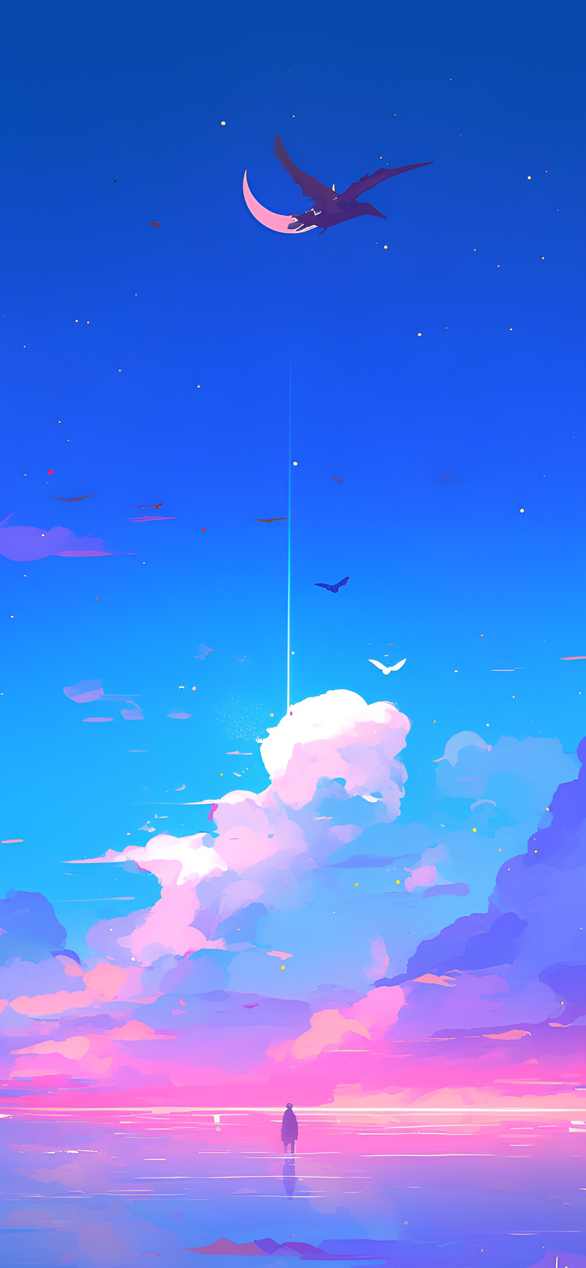 2000x4329 Dreamy Sky Gradient Background