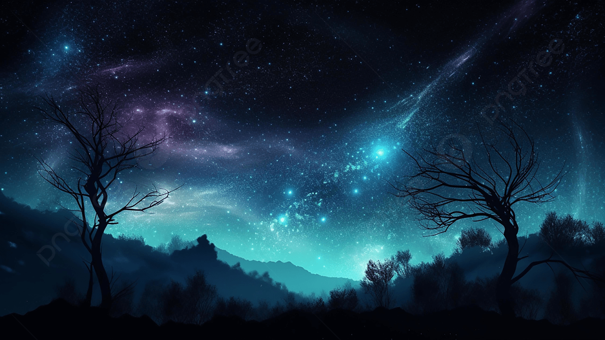 1200x675 Starry Sky Dreamy Blue Background
