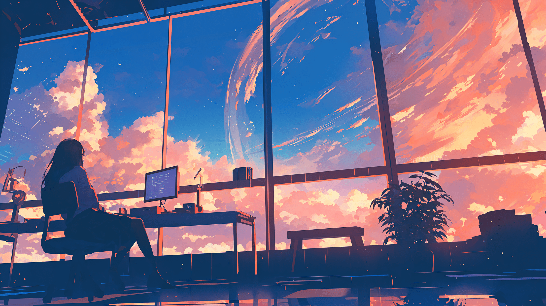 2200x1233 Dreamy Sky Escape: HD Wallpaper