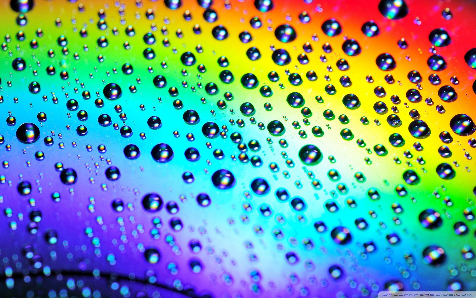 1920x1200 Rainbow Raindrops ❤ 4K HD Desktop Wallpaper for 4K Ultra HD