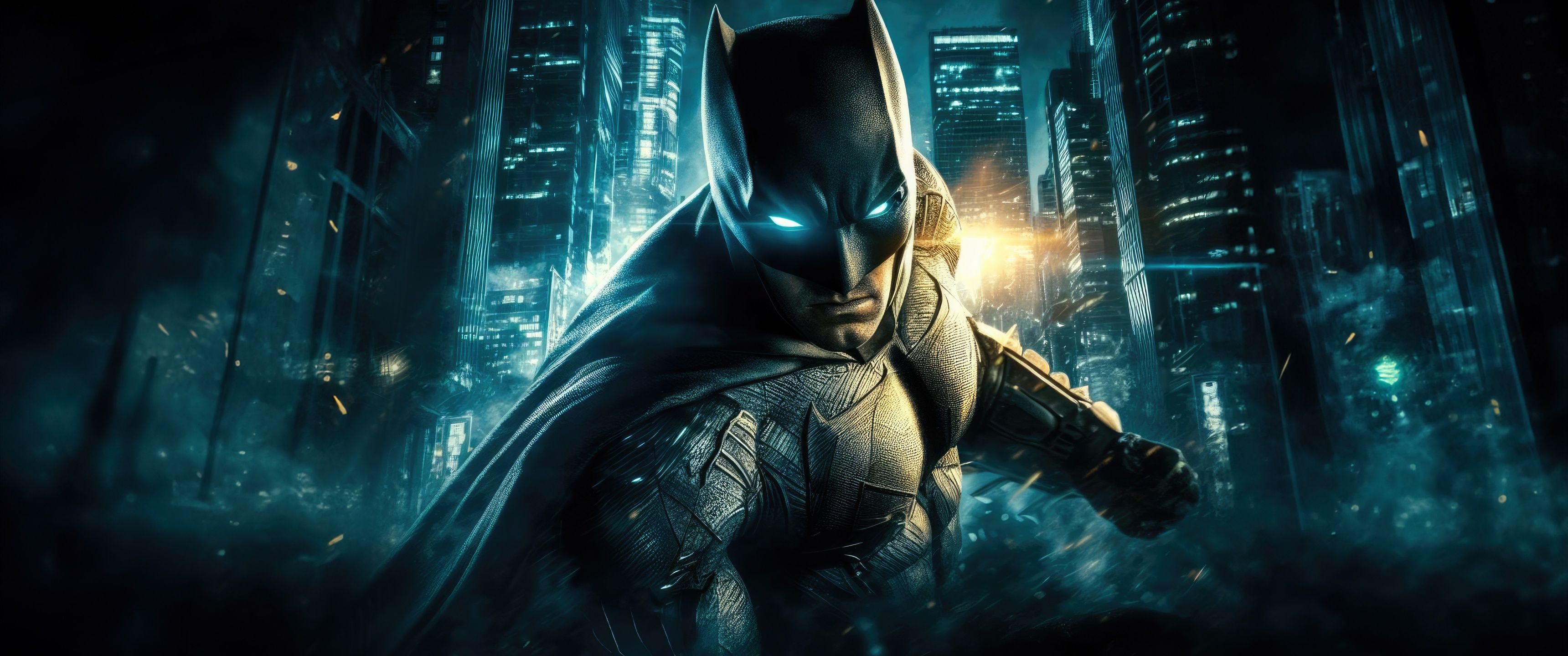 3440x1440 Batman Wallpaper 4K, Gotham, DC