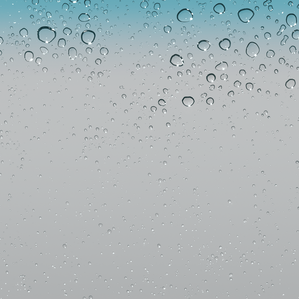 1024x1024 Ios Raindrops Wallpaper