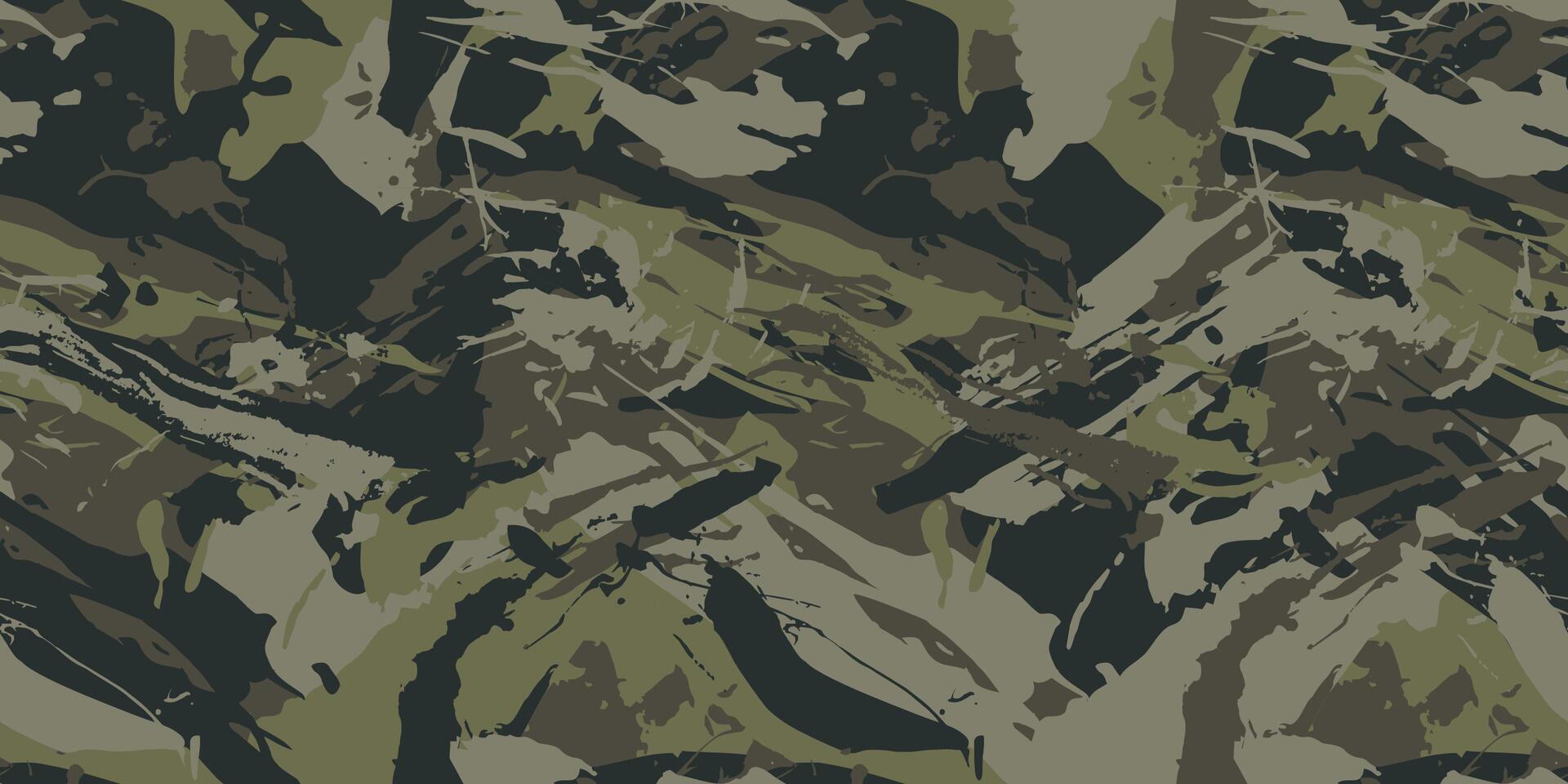 1920x960 Grunge camouflage, military pattern. Army or hunting dark khaki green camo clothes. Wallpaper for textile and fabric