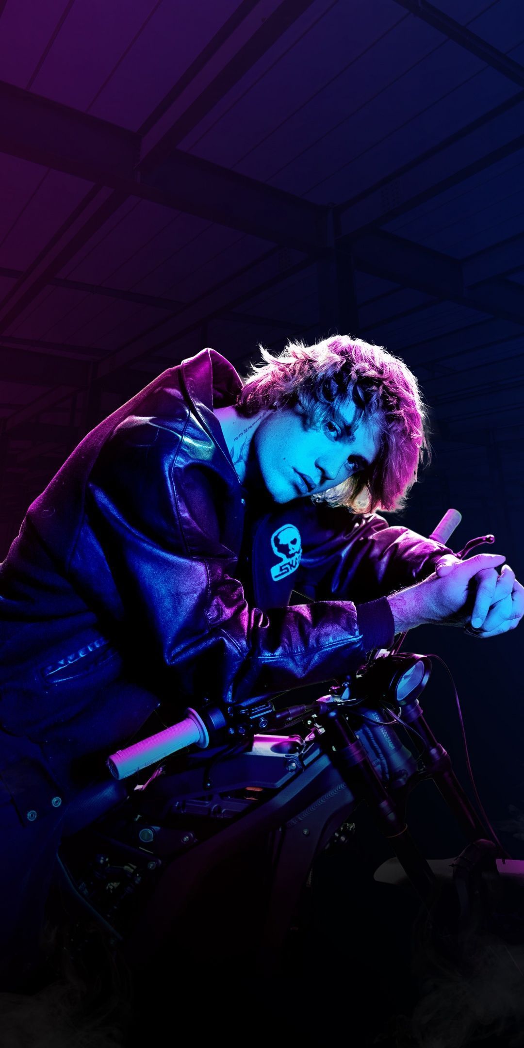 1080x2160 Justin Bieber Wallpaper 4K, Neon