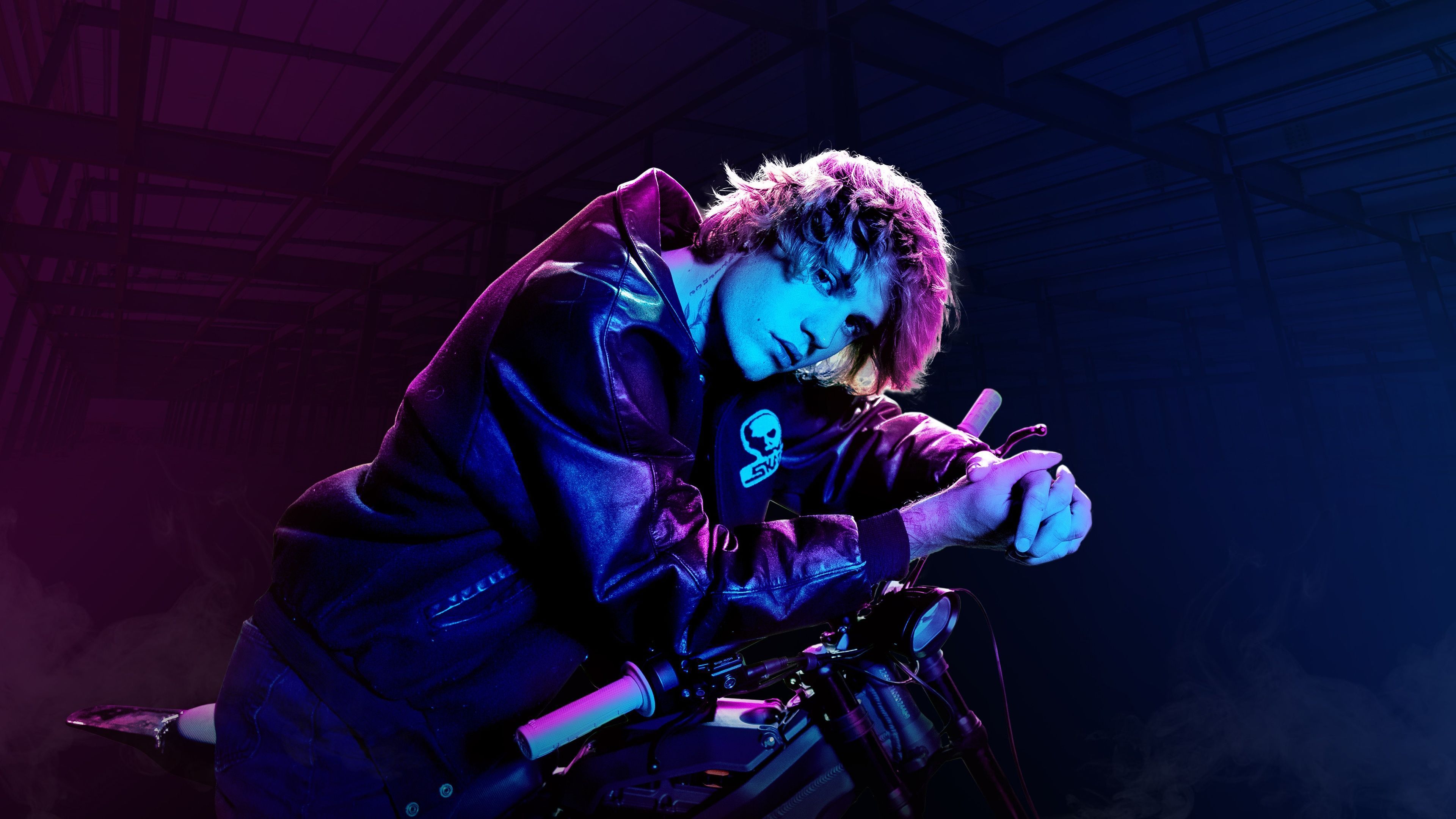 3840x2160 Justin Bieber Wallpaper 4K, Neon