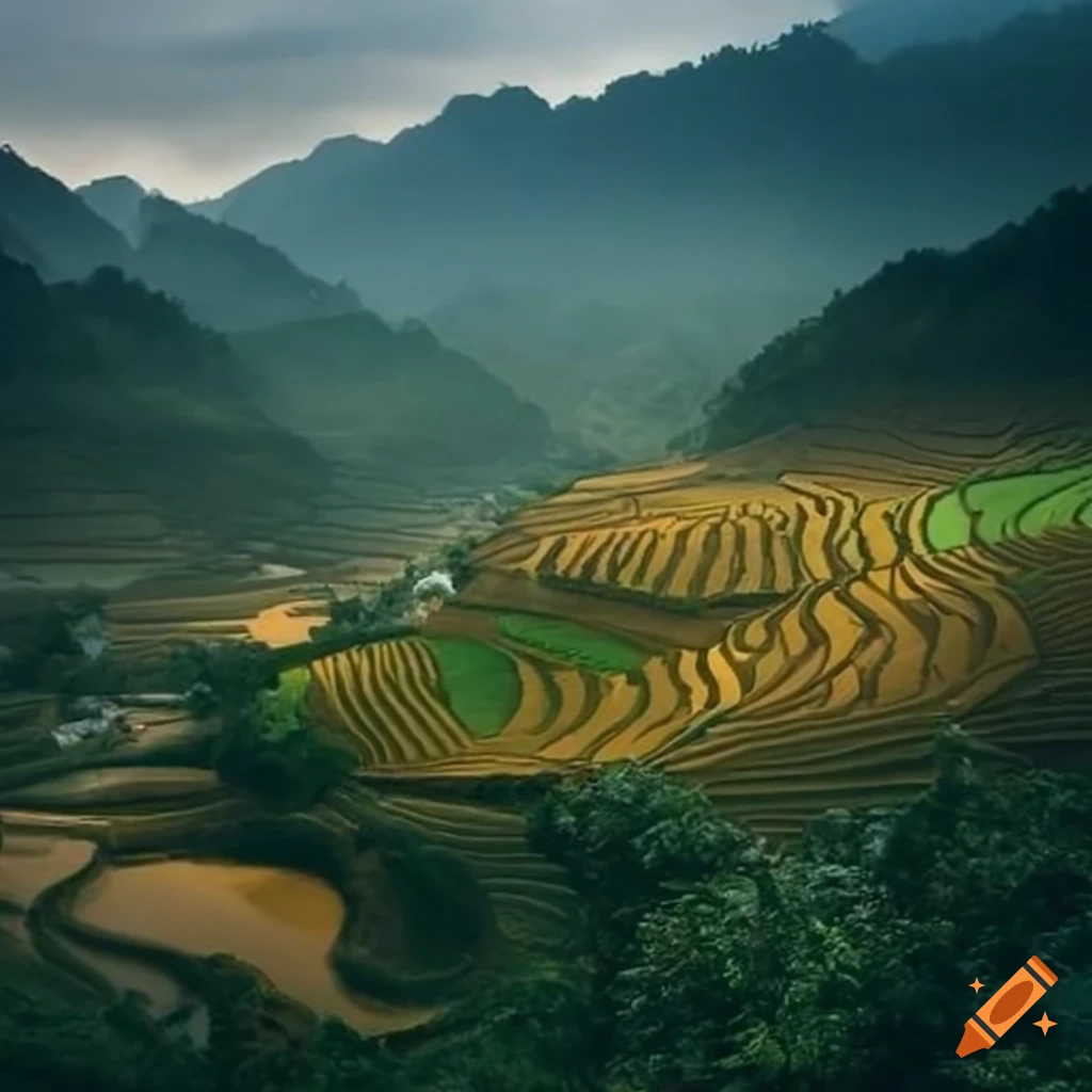 1024x1024 Sapa landscape of vietnam on Craiyon
