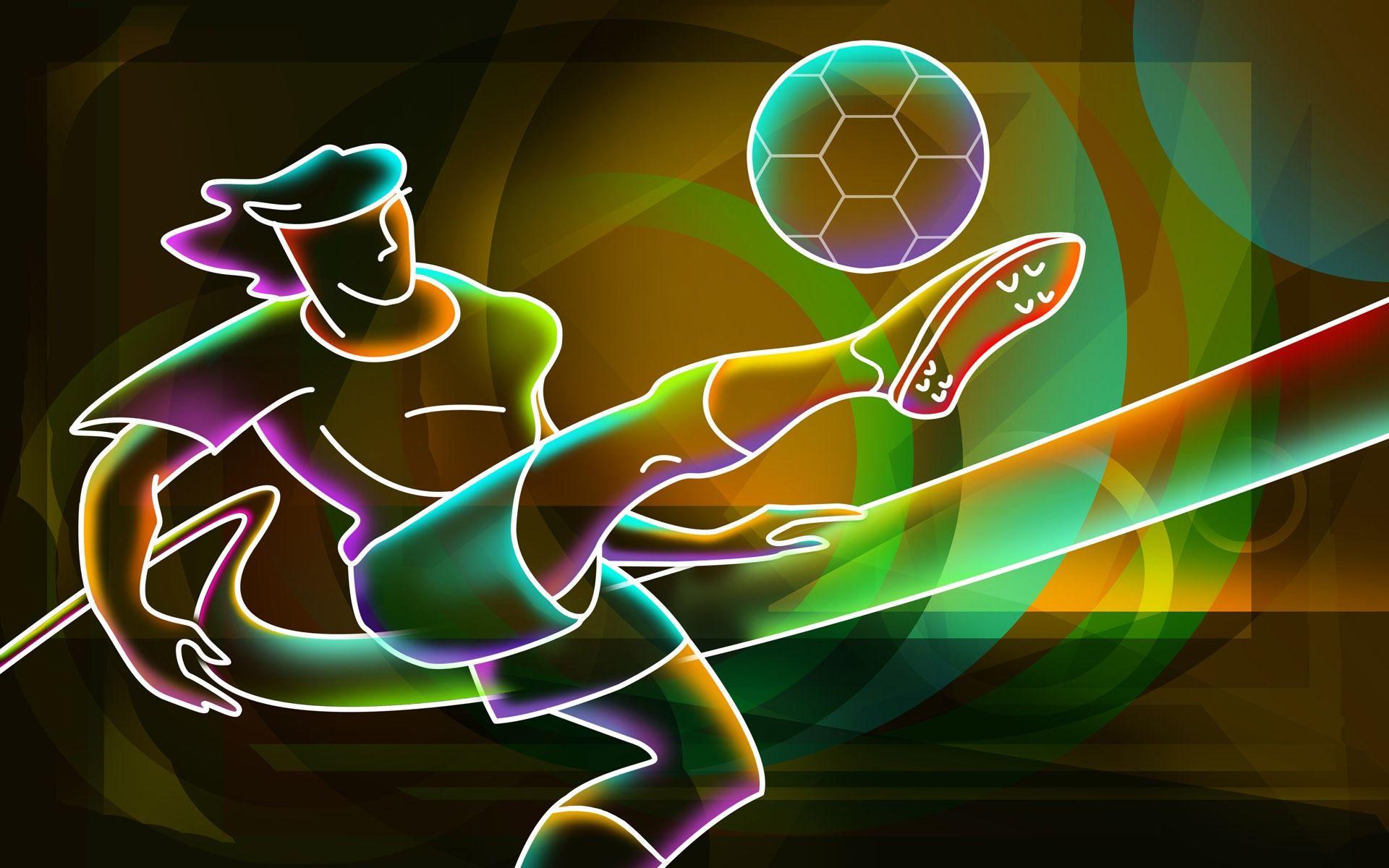 1920x1200 Cool HD Wallpaper Soccer 3D