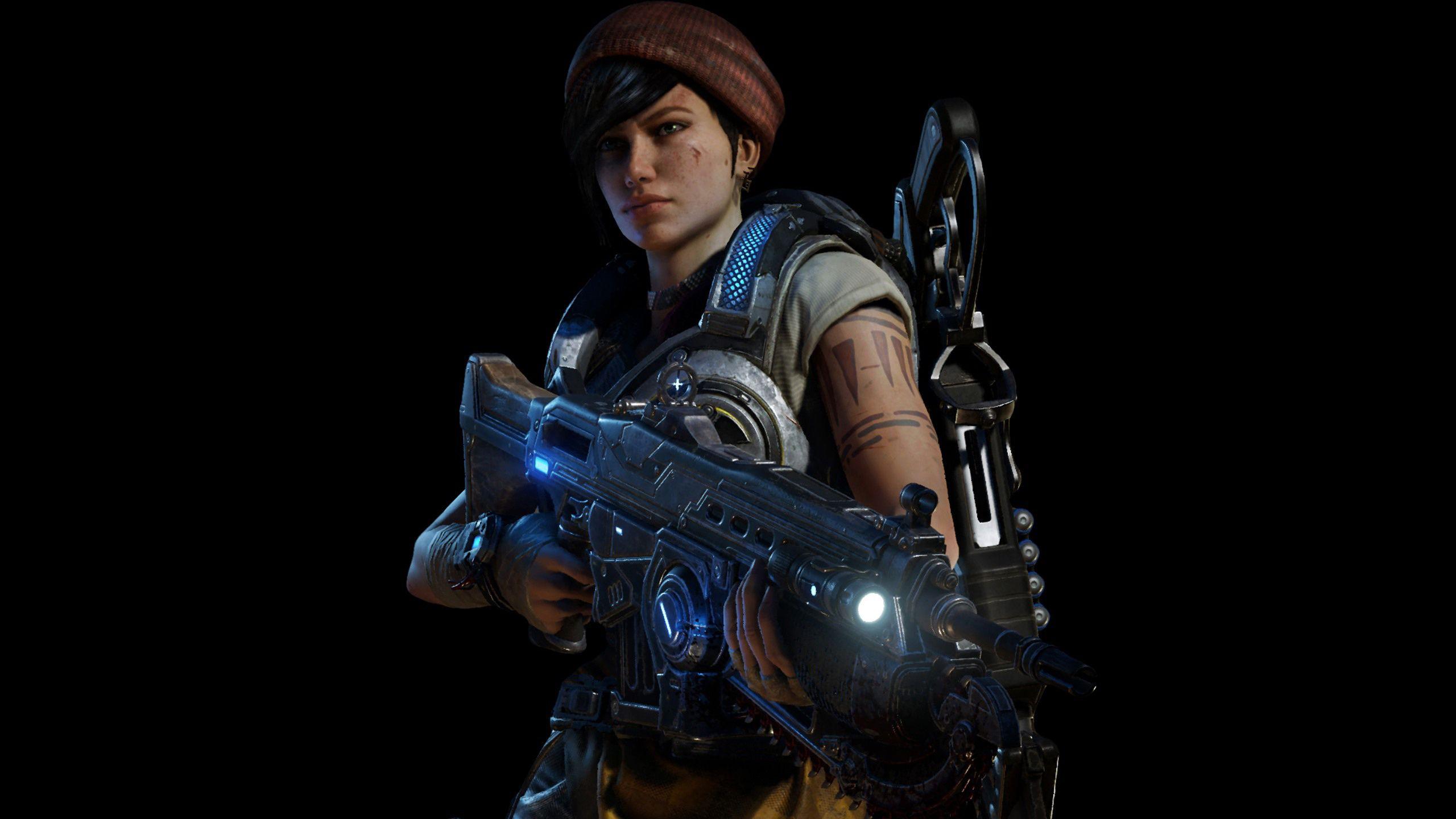 2560x1440 Wallpaper Gears of War Kait Diaz, HD, Games
