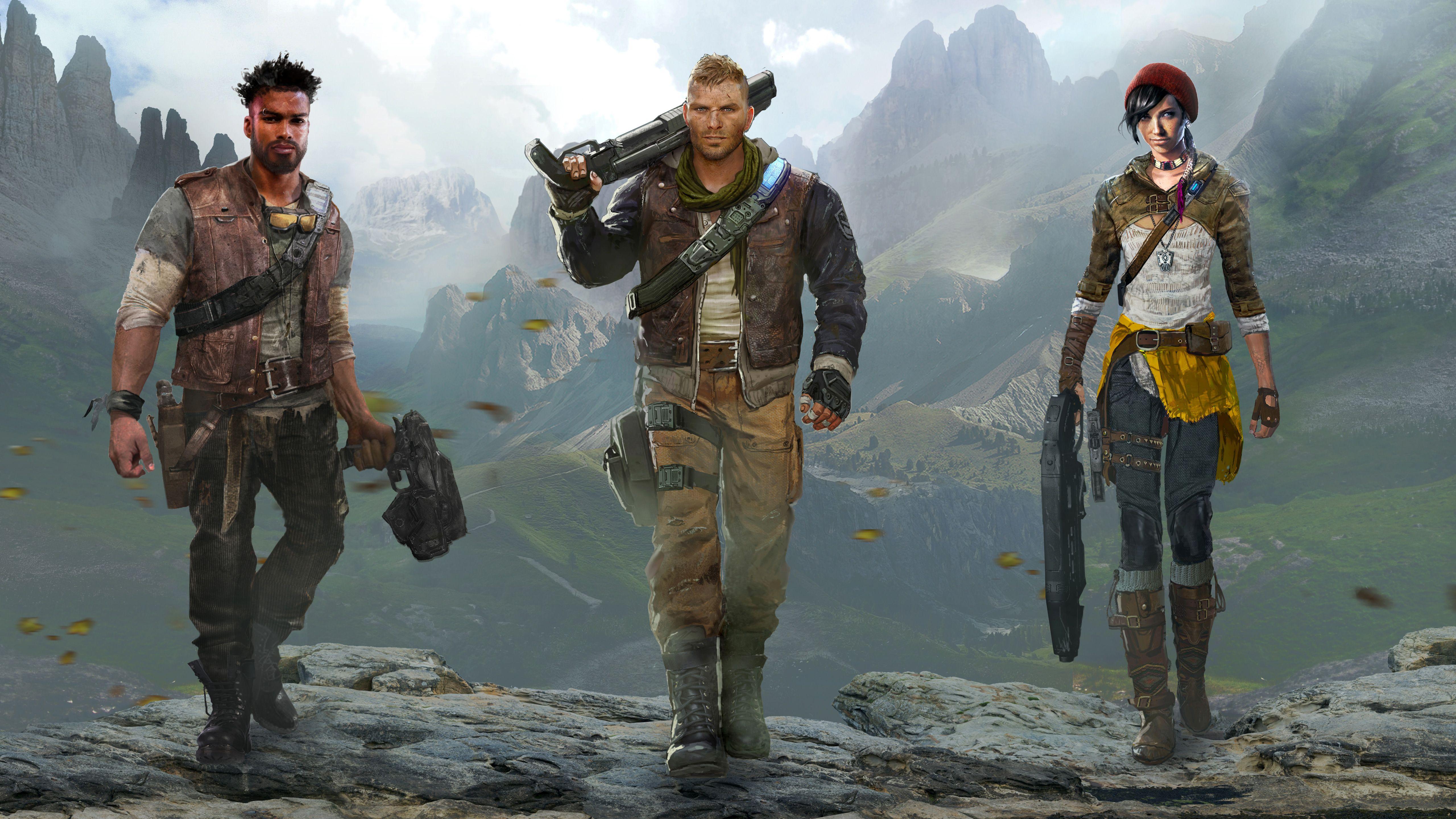 5120x2880 Gears of War 4 New Cast Wallpaper
