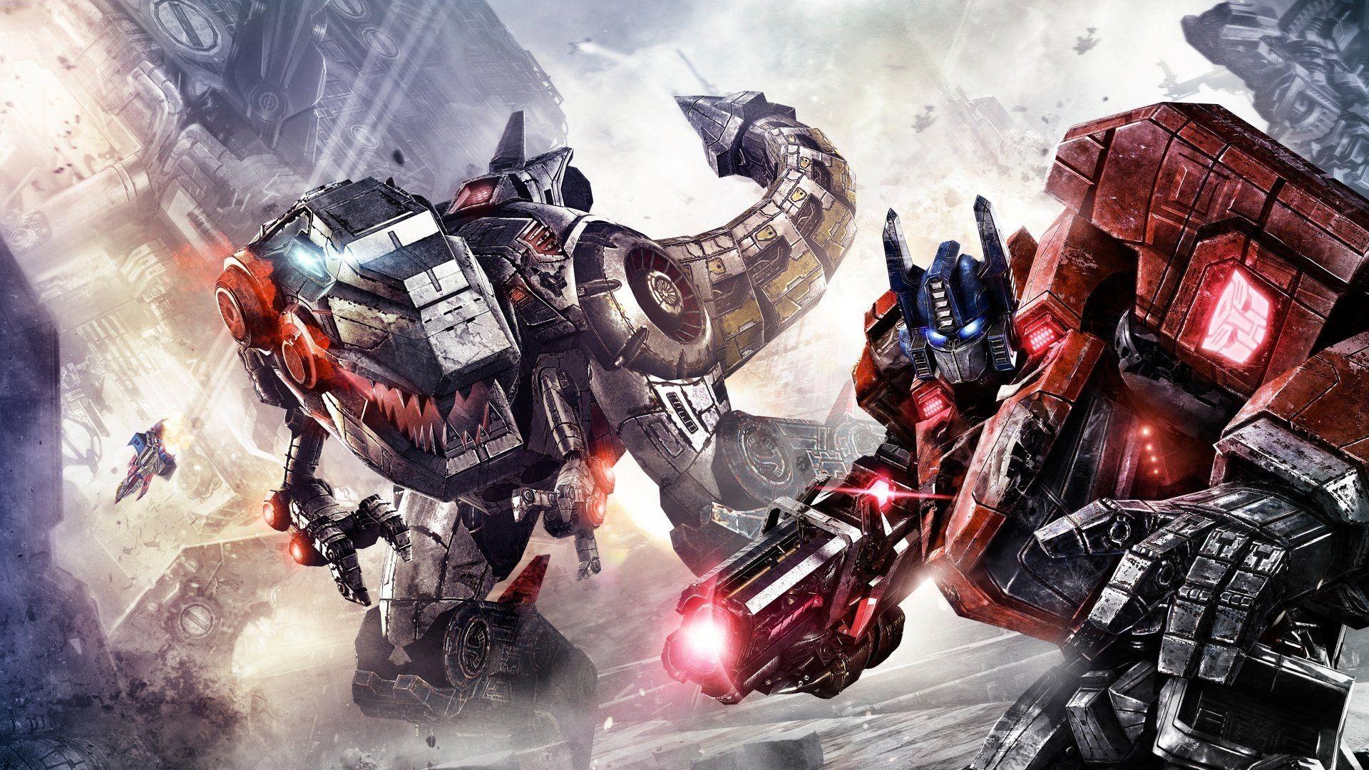 1920x1080 Transformers G1 Series Optimus Prime and Grimlock Wallpaper