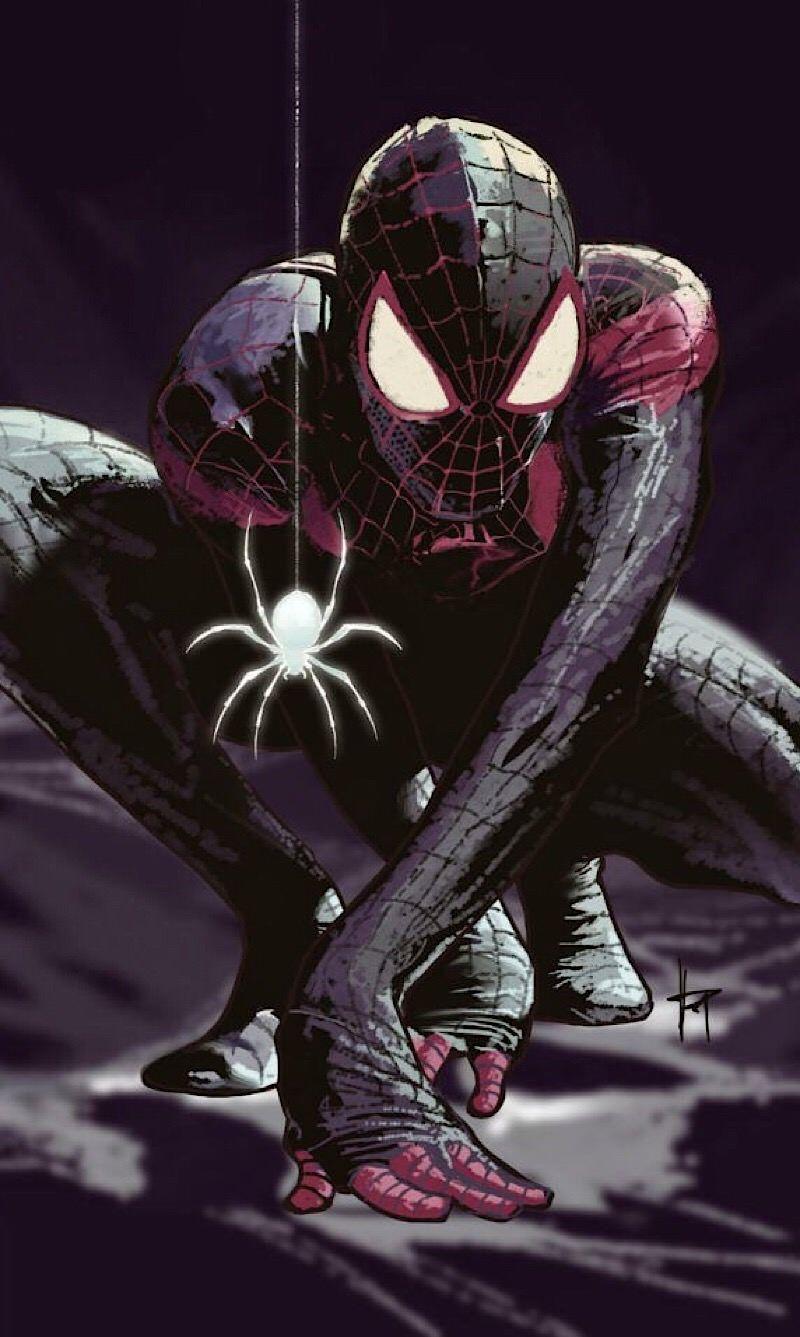 800x1337 Spiderman Mobile Wallpaper Spiderman Comic Miles