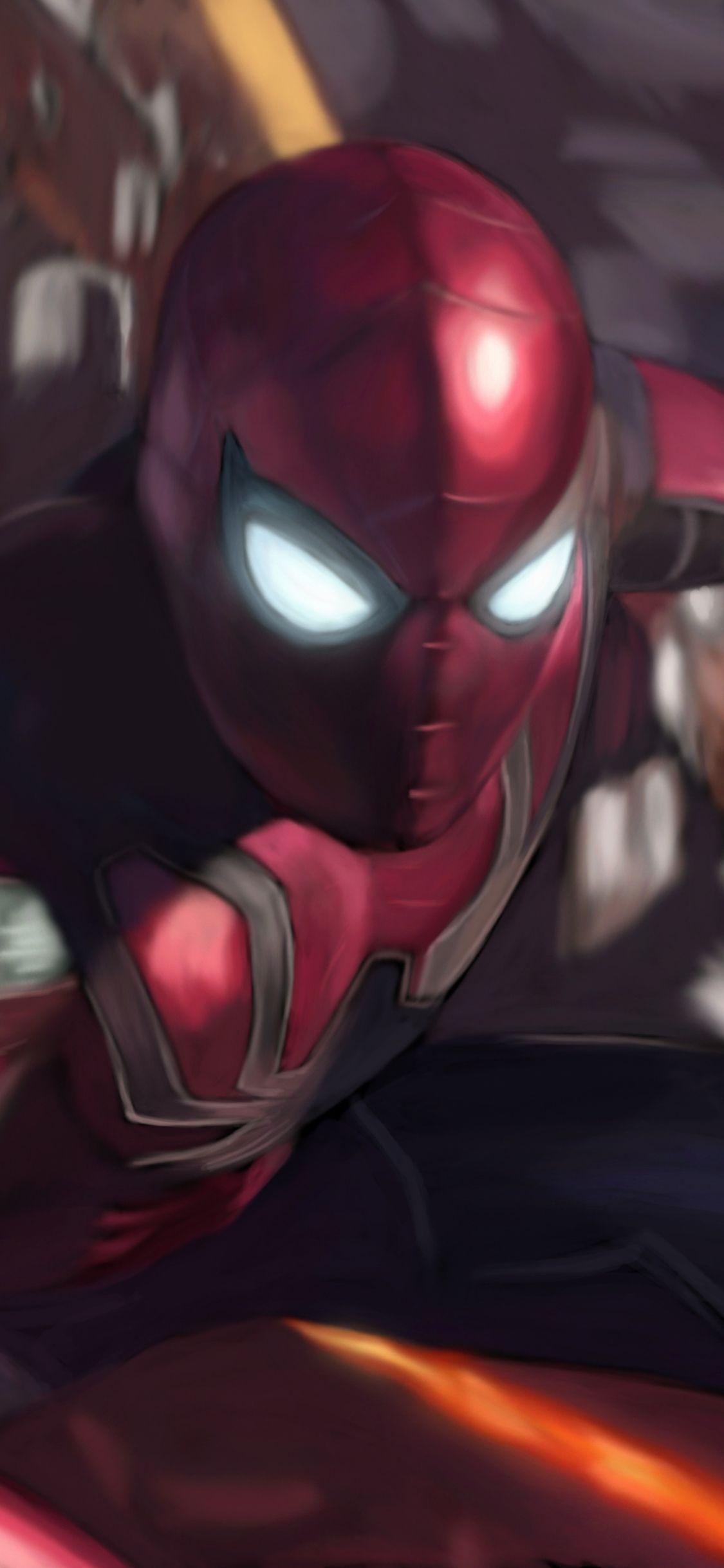 1125x2436 Spiderman New Suit In Infinity War 4k iPhone XS