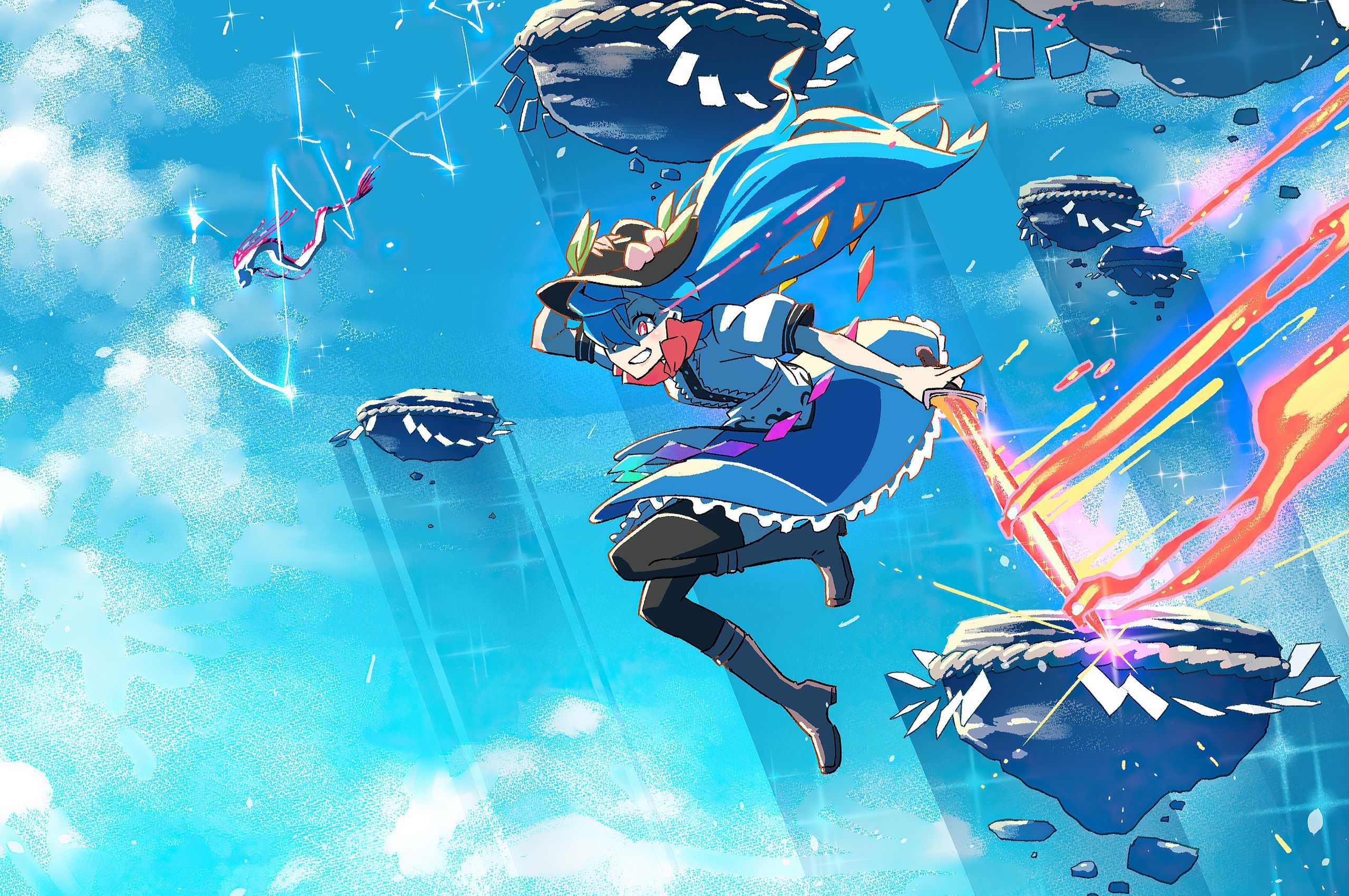 2560x1700 Hinanawi Tenshi Anime 4k
