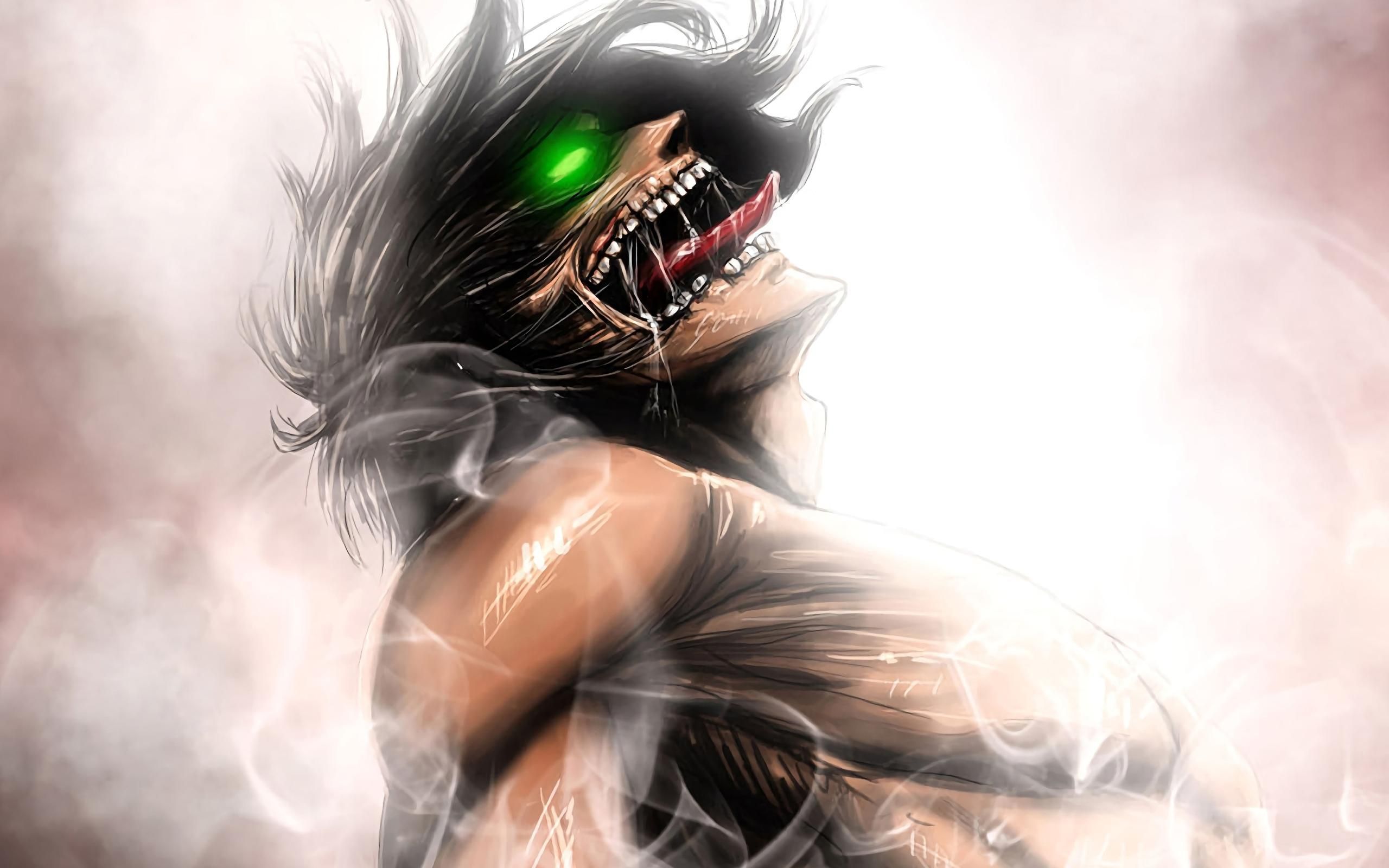 2560x1600 Eren Jaeger Titan Wallpaper